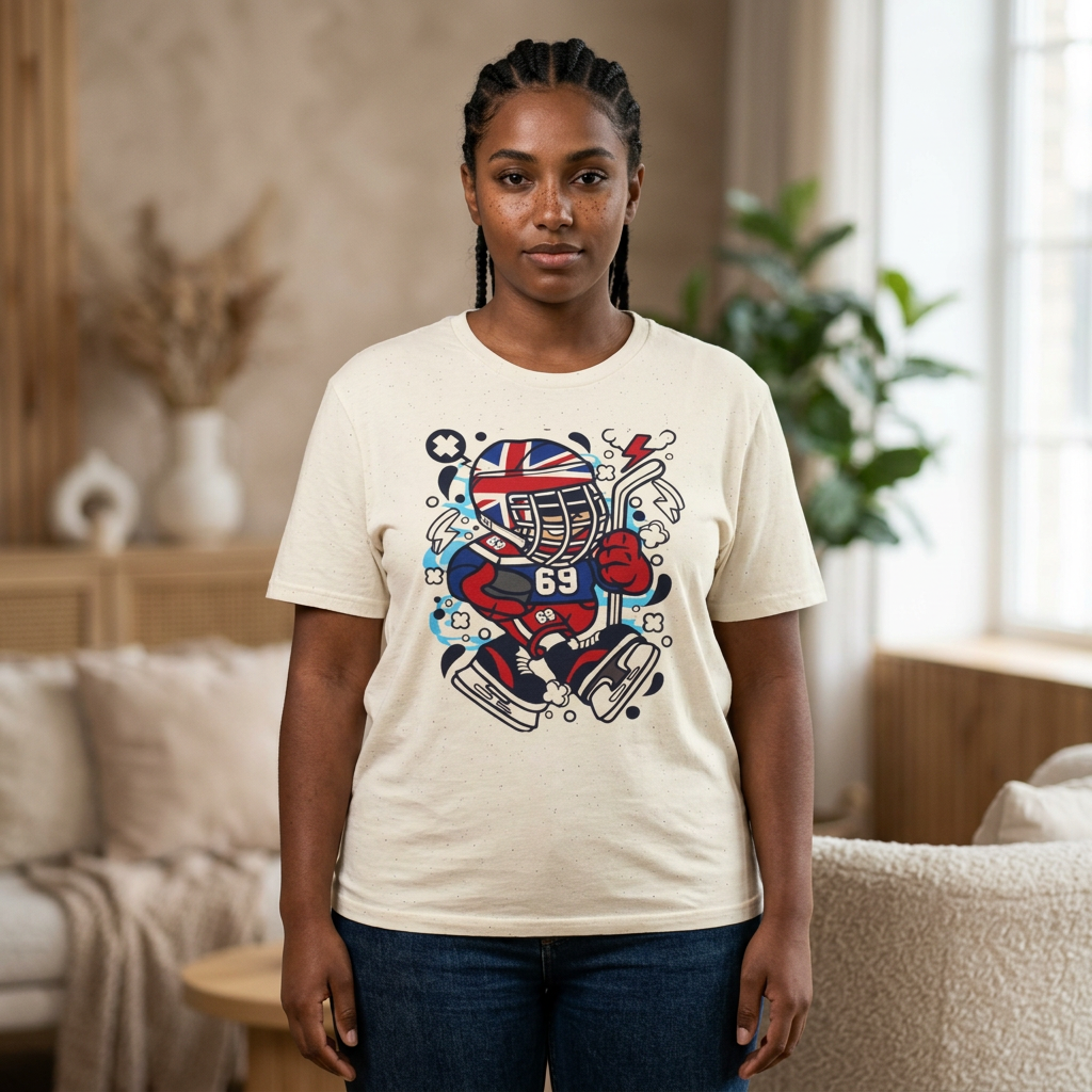Helmet and Skates Illustration T-Shirt | Skate Park Graphic Tee