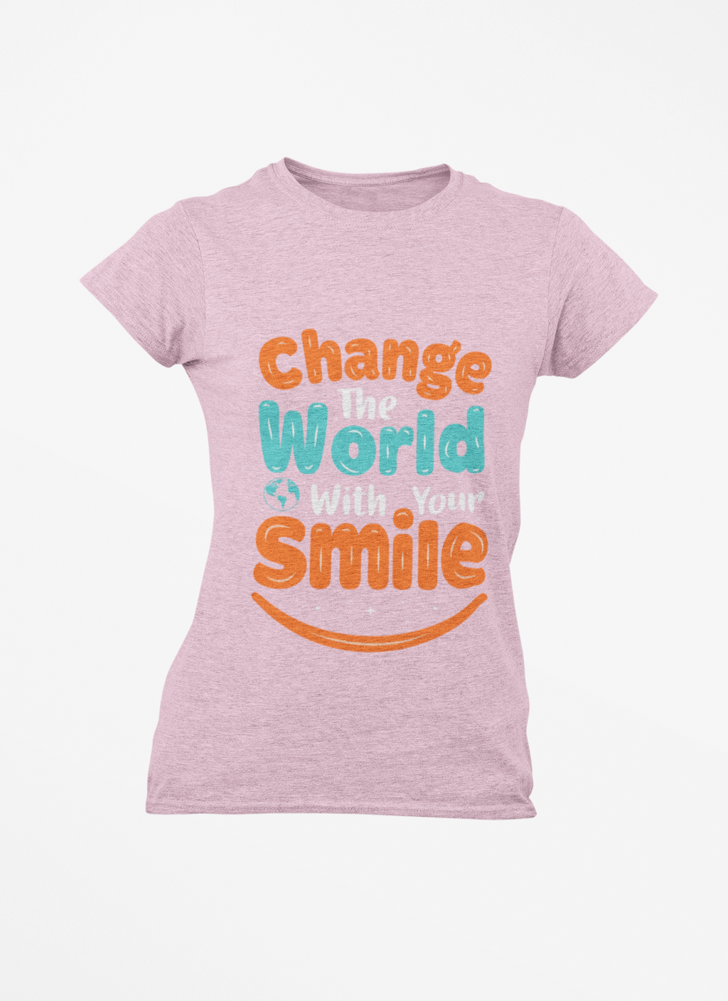 Kindness Smile Tee | Garment-Dyed Navy Cotton T-Shirt