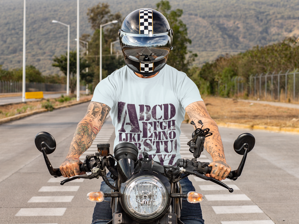 Vintage Stencil Alphabet T-Shirt | Garment-Dyed Heavyweight Tee