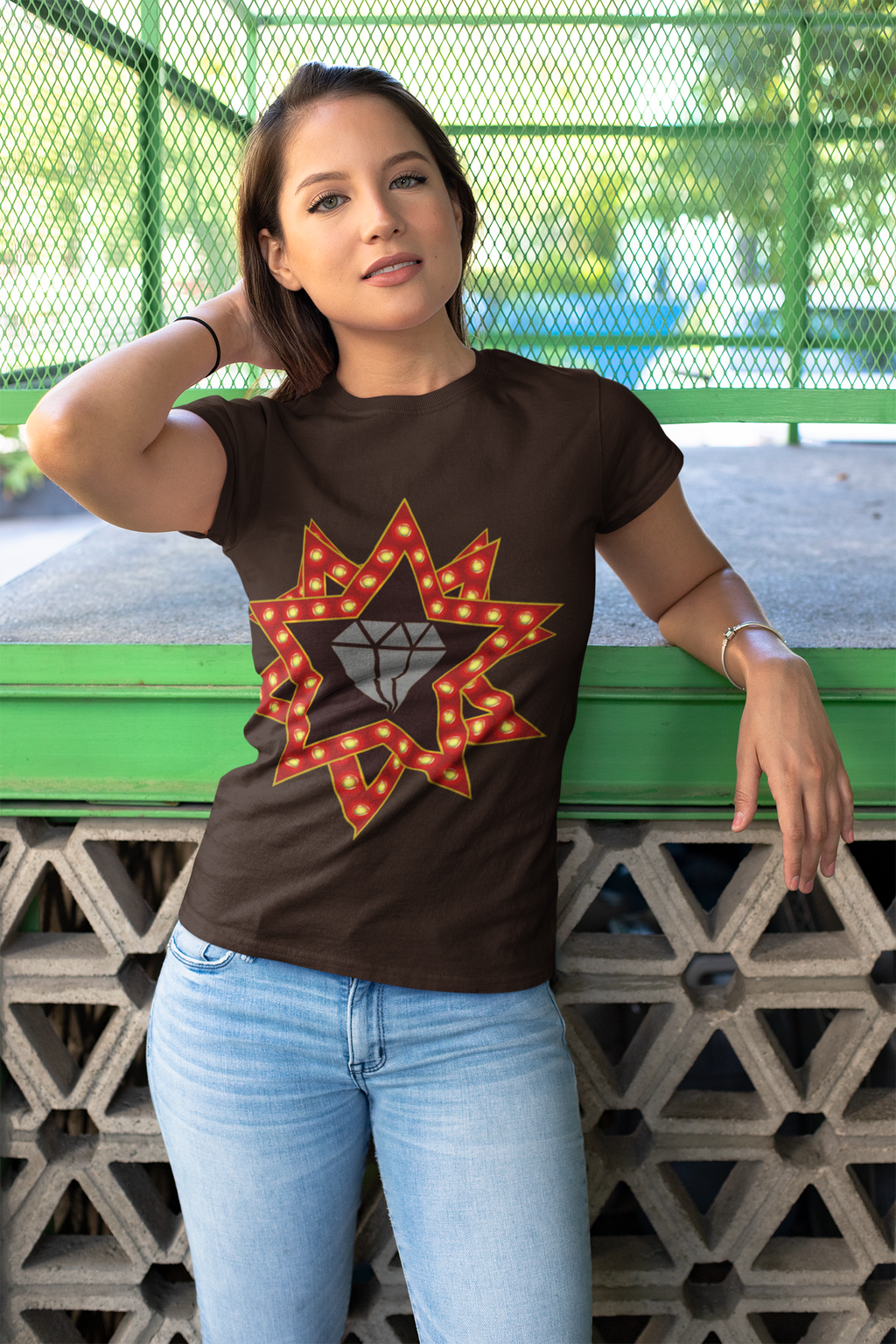 Vibrant Starburst Tee | Cotton Starburst Graphic Shirt