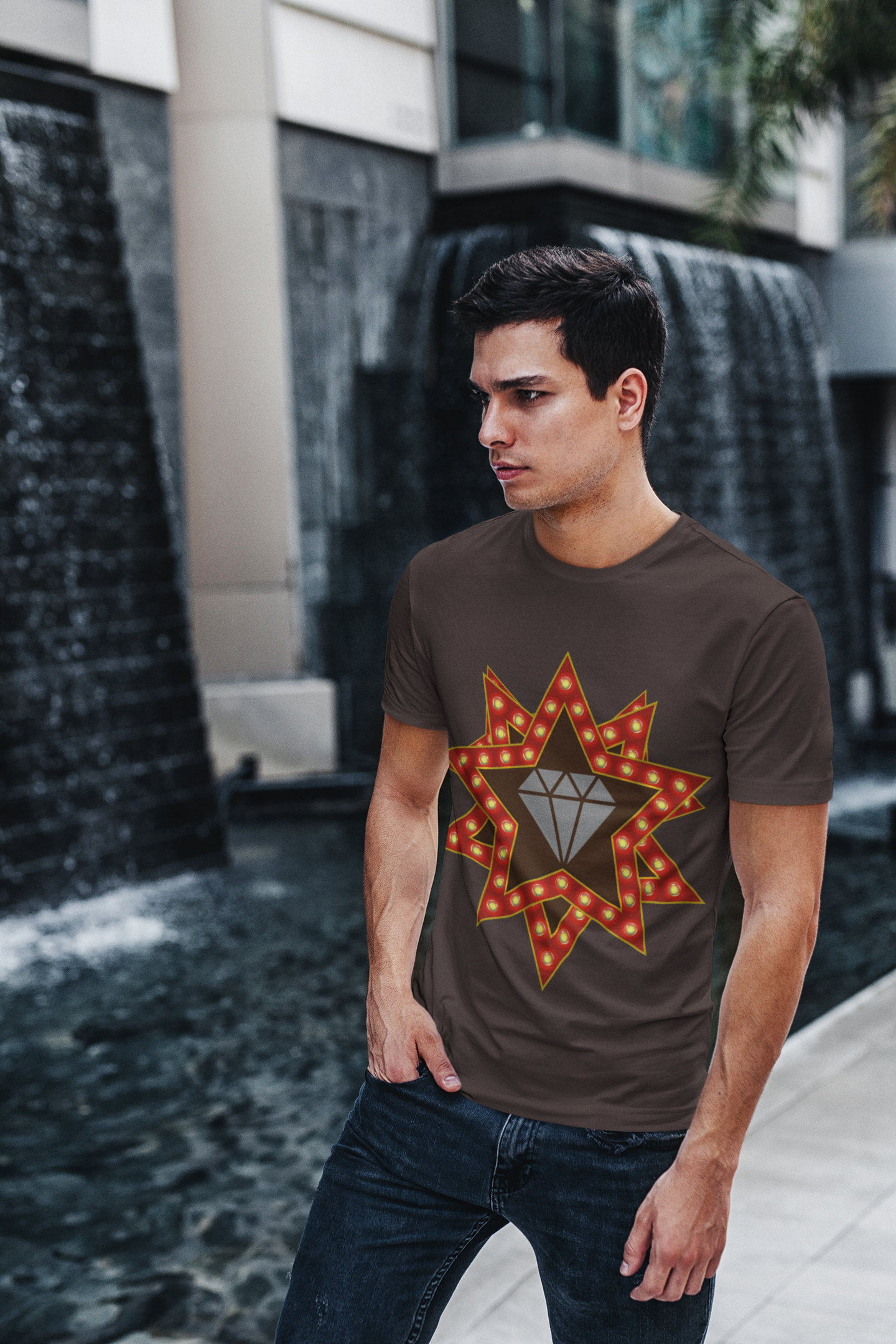 Vibrant Starburst Tee | Cotton Starburst Graphic Shirt