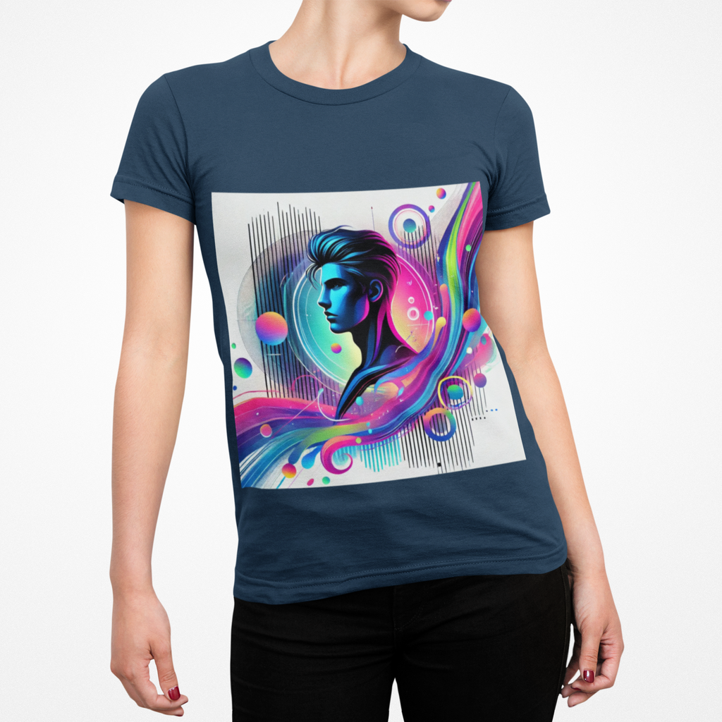 Abstract Graphic T Shirt Unisex Relaxed Fit Casual Tee