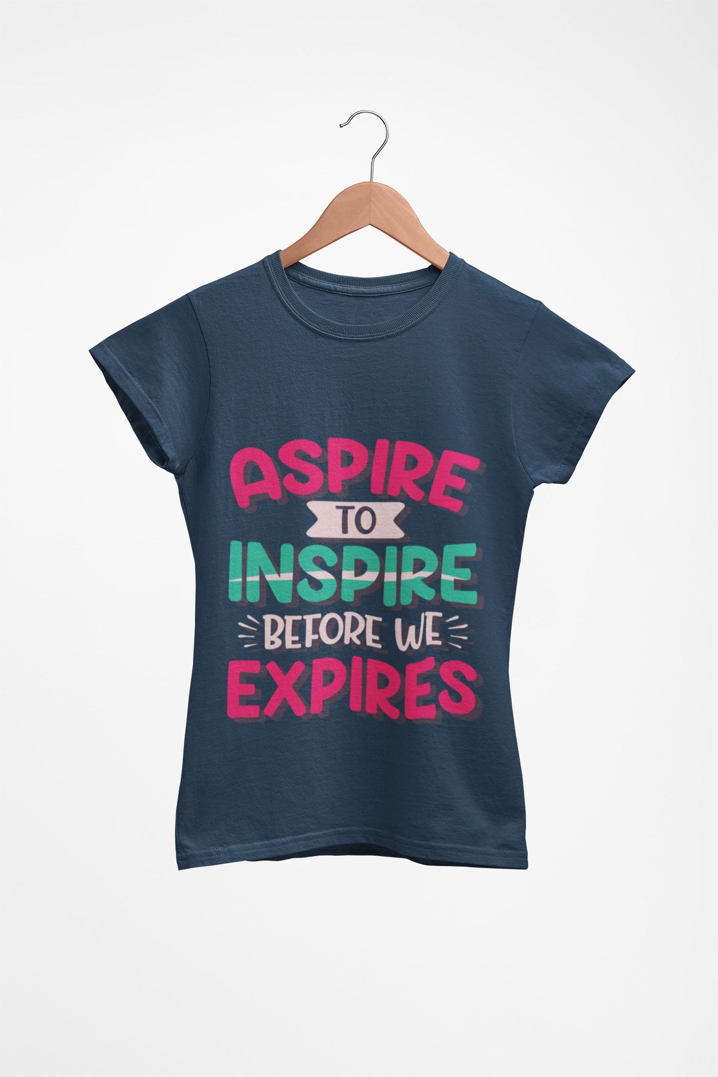 Aspire to Inspire Before We Expire T-Shirt | Vintage Motivational Graphic Tee