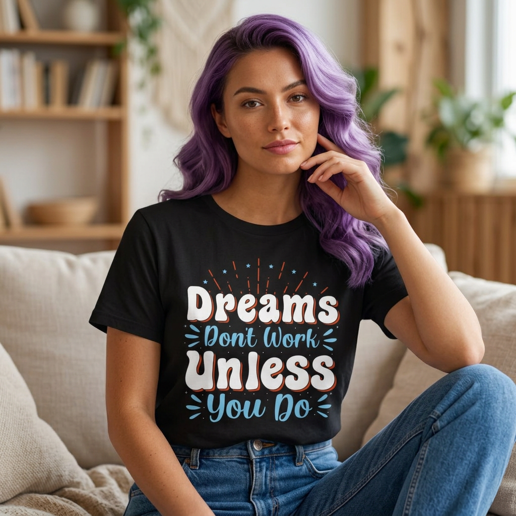 Dreams Don't Work Unless You Do T-Shirt