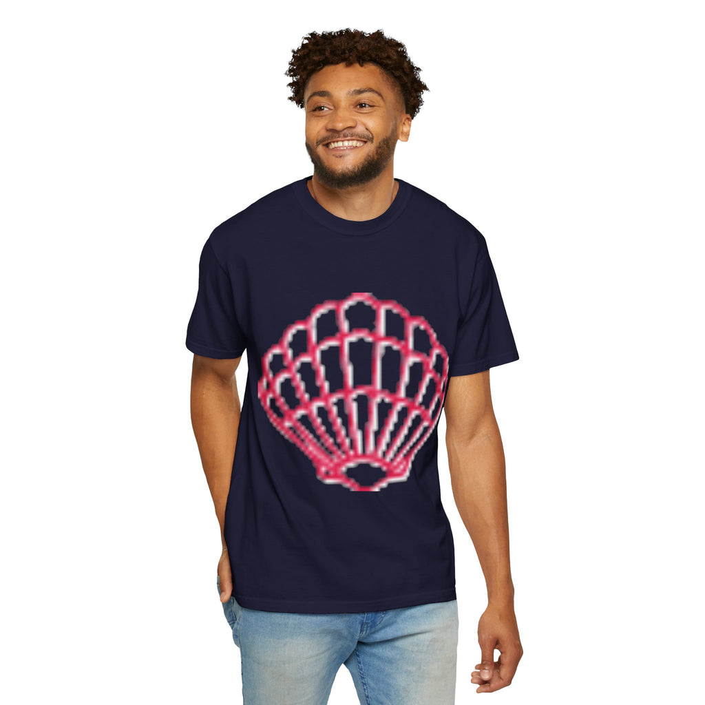 Scallop Shell Graphic T Shirt Unisex Casual Beach Tee