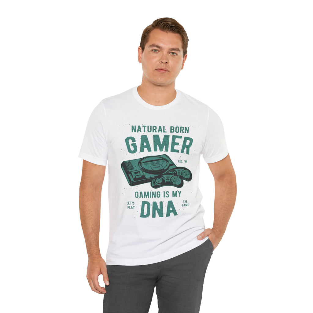 Natural Born Gamer Tee — Gaming Is My DNA" Retro Console T-Shirt