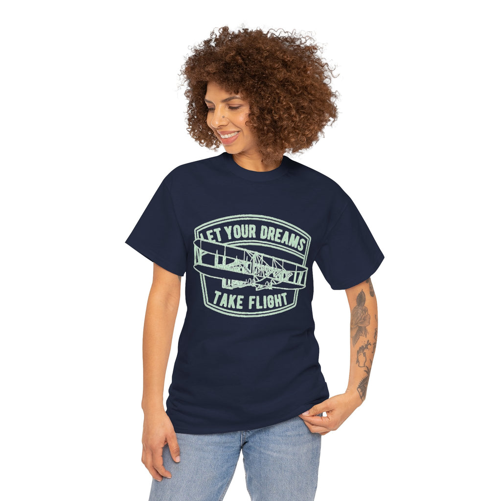 Let Your Dreams Take Flight Vintage Airplane Tee