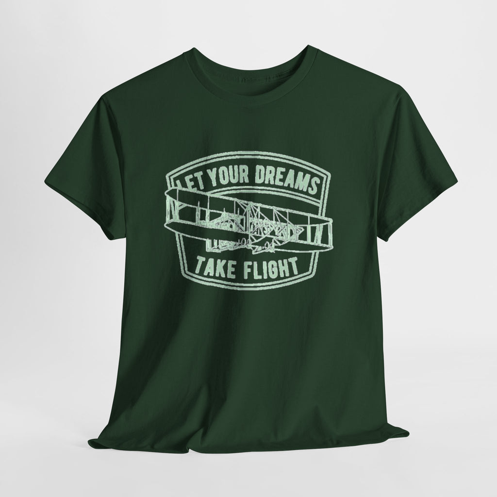 Let Your Dreams Take Flight Vintage Airplane Tee