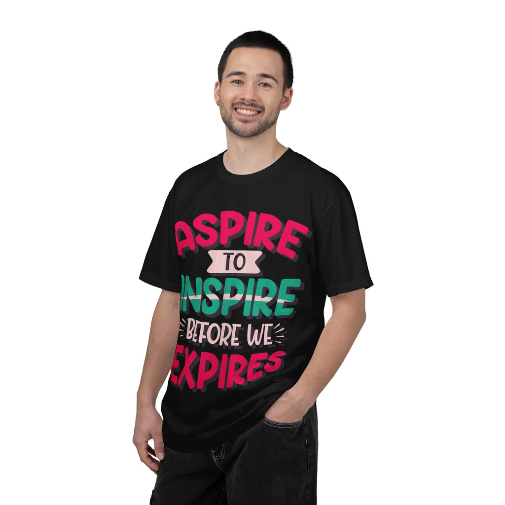 Aspire to Inspire Before We Expire T-Shirt | Vintage Motivational Graphic Tee