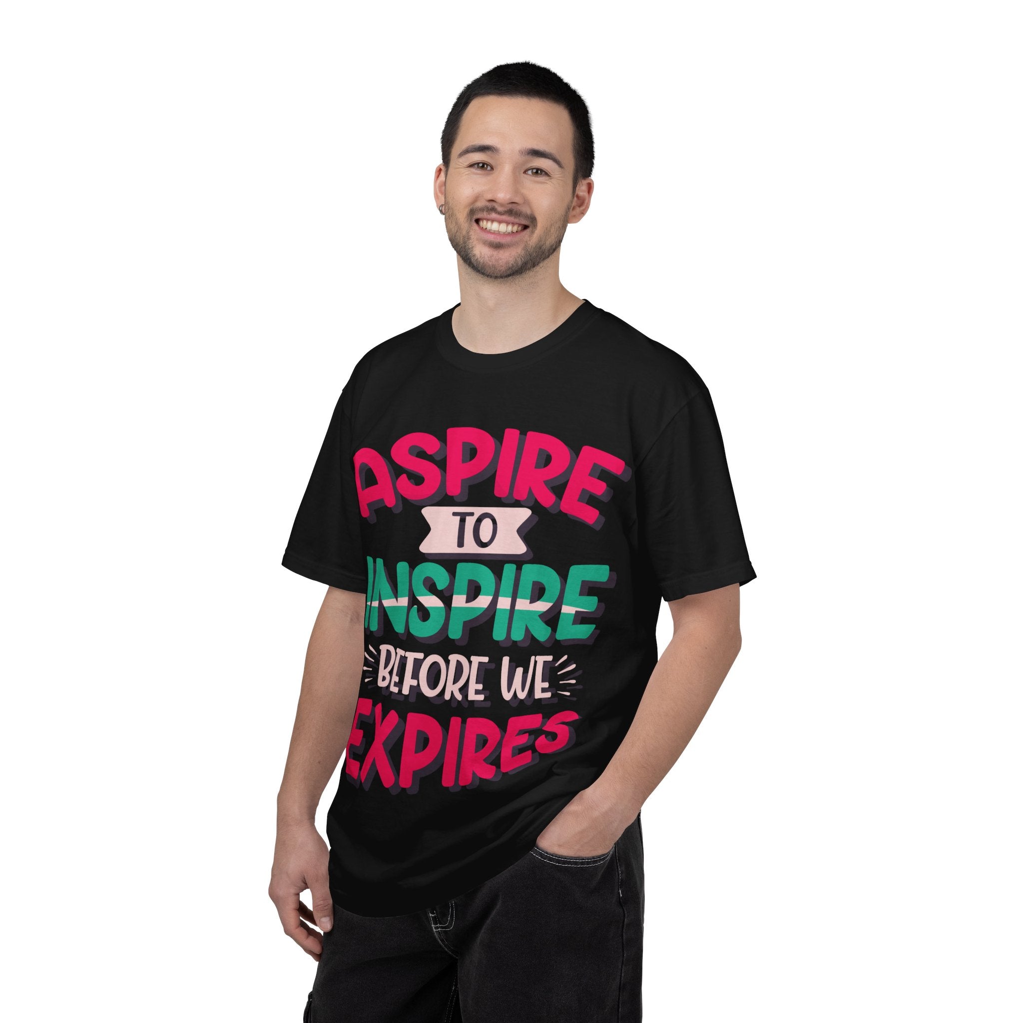 Aspire to Inspire Before We Expire T-Shirt | Vintage Motivational Graphic Tee