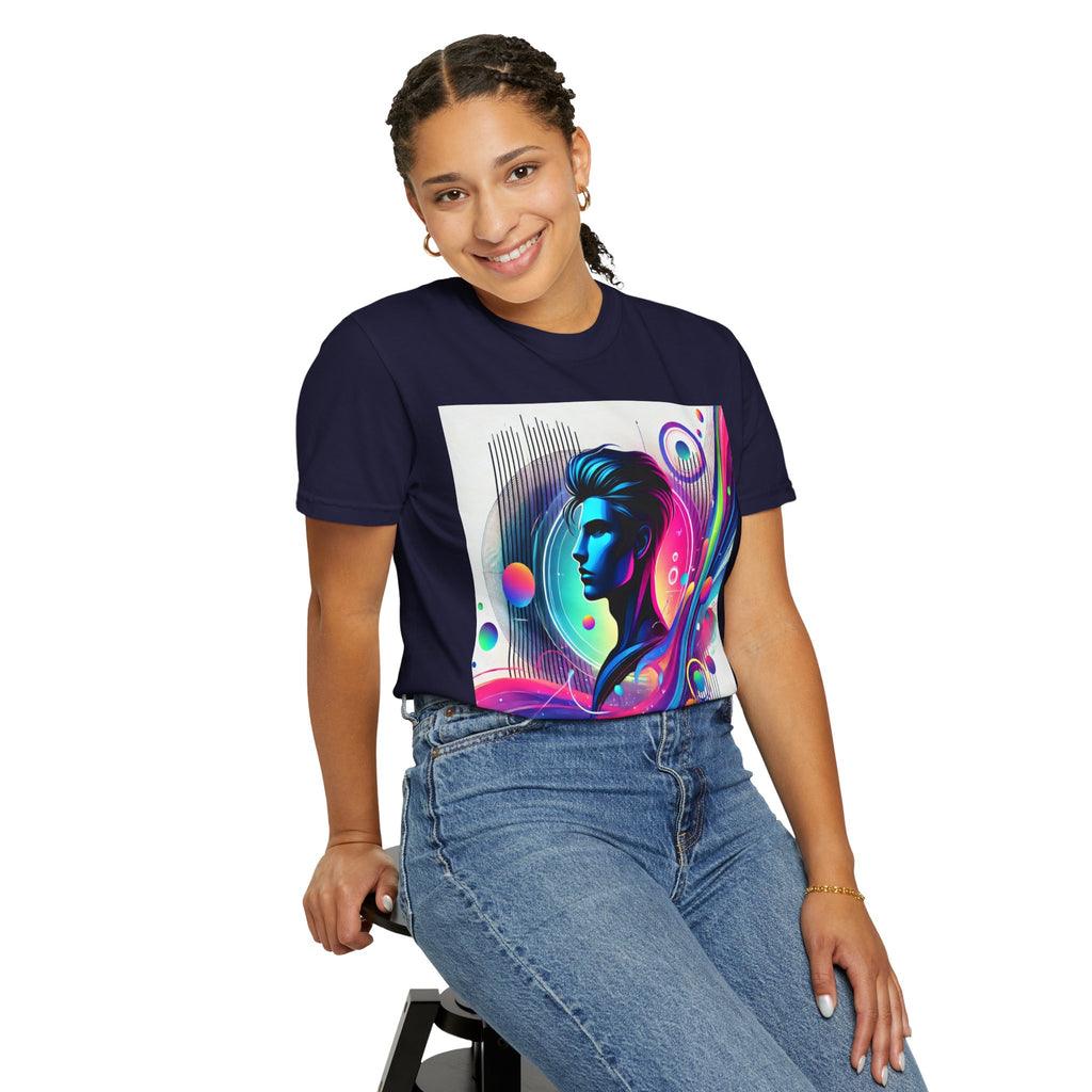 Abstract Graphic T Shirt Unisex Relaxed Fit Casual Tee