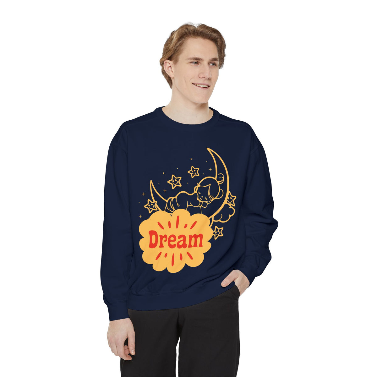 Dream Retro Moon sweatshirt | dreamy vintage moon embroidered chest