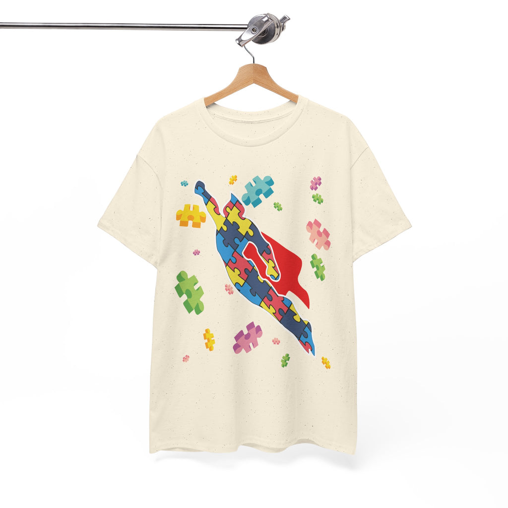 Puzzle Pieces Rocket Tee | Neurodiversity Puzzle Rocket Shirt