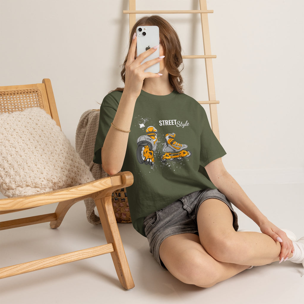 Street Style Rollerblade Graphic Tee — “STREET Style” Retro Inline Skate Tee