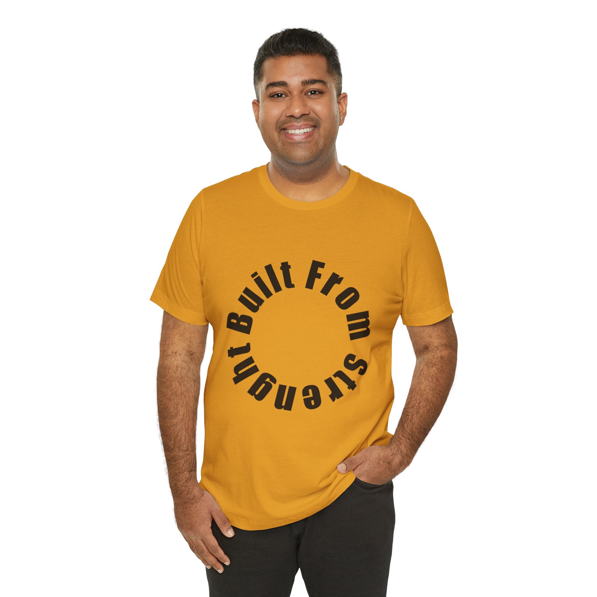 Built From Strength Circle Tee | Motivational Fitness Shirt