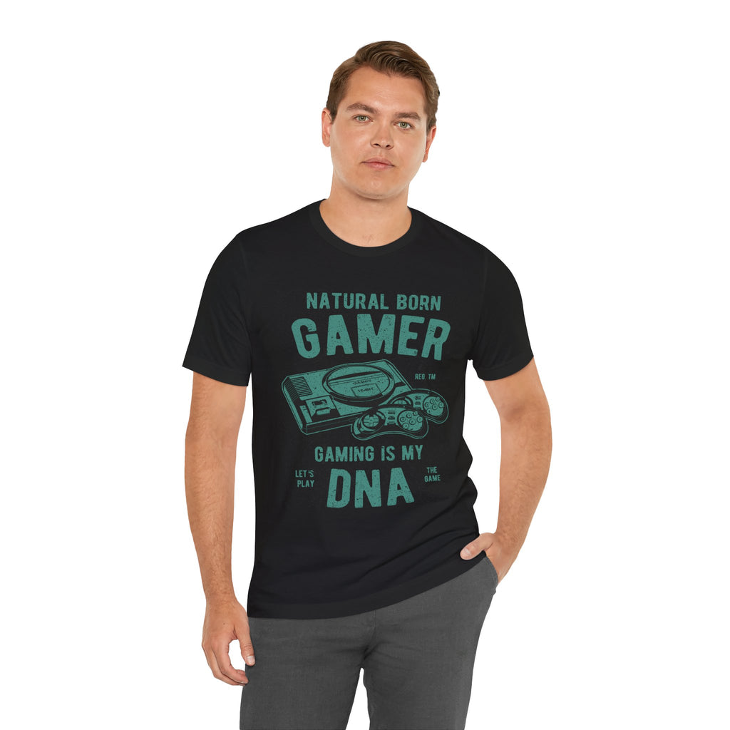 Natural Born Gamer Tee — Gaming Is My DNA" Retro Console T-Shirt