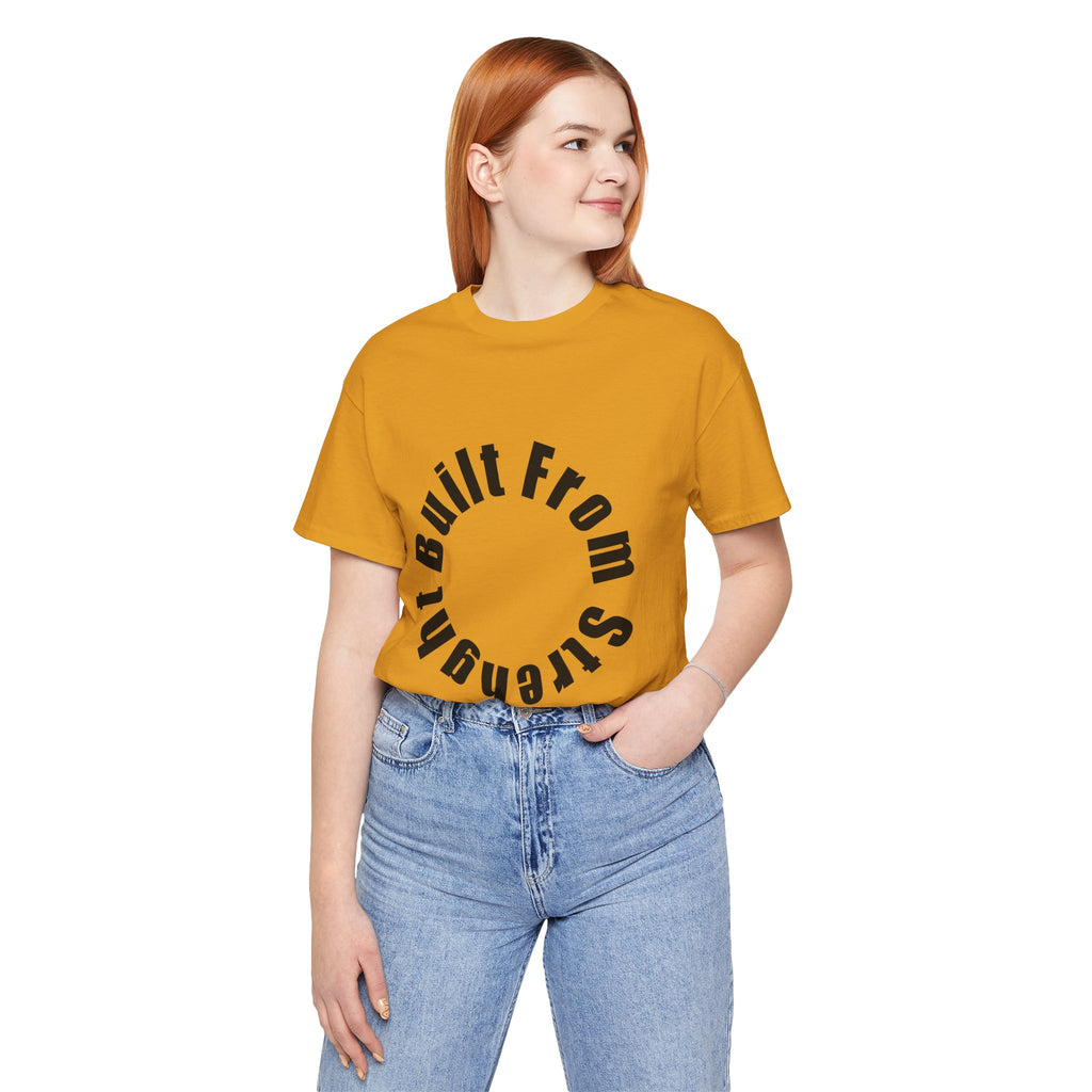 Built From Strength Circle Tee | Motivational Fitness Shirt