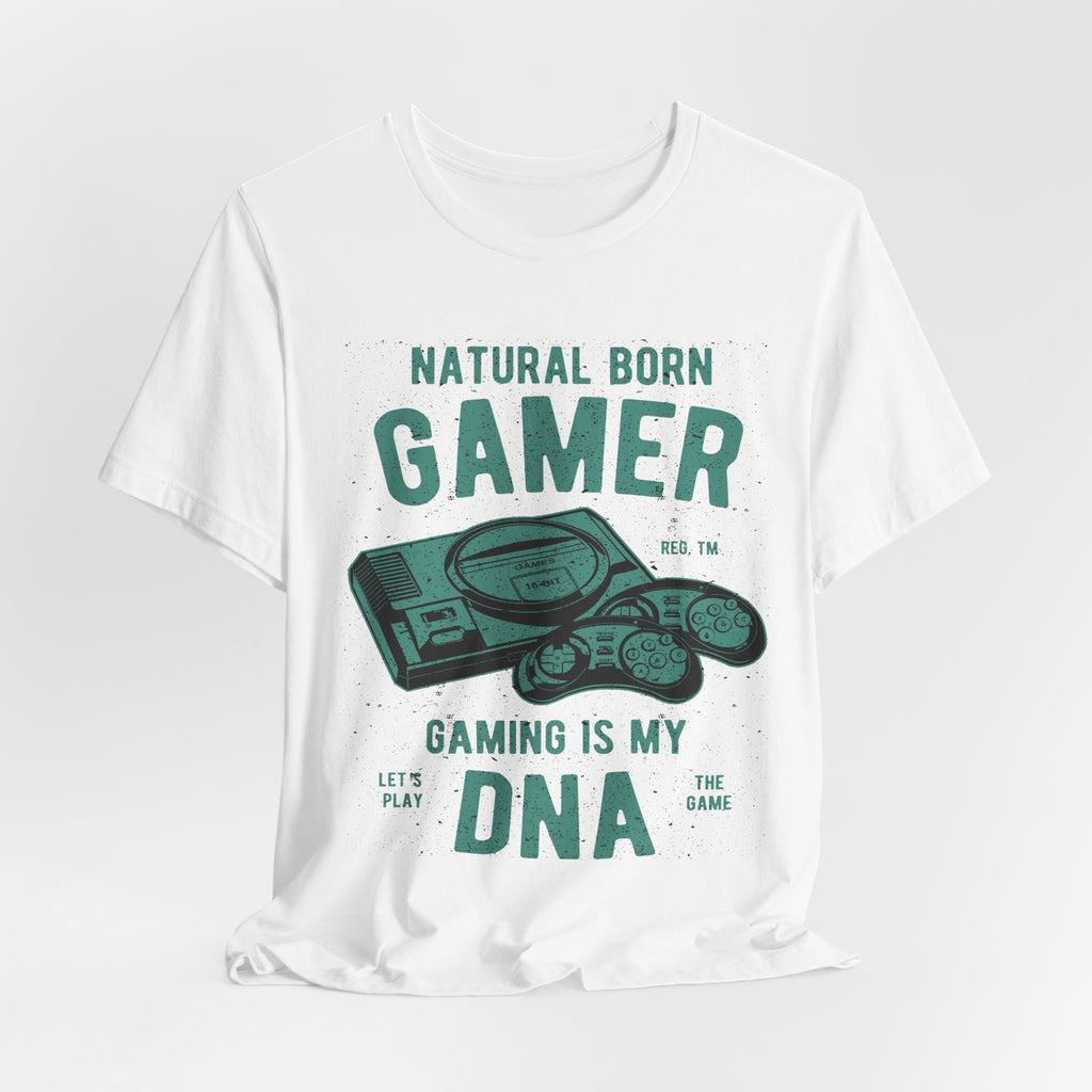 Natural Born Gamer Tee — Gaming Is My DNA" Retro Console T-Shirt