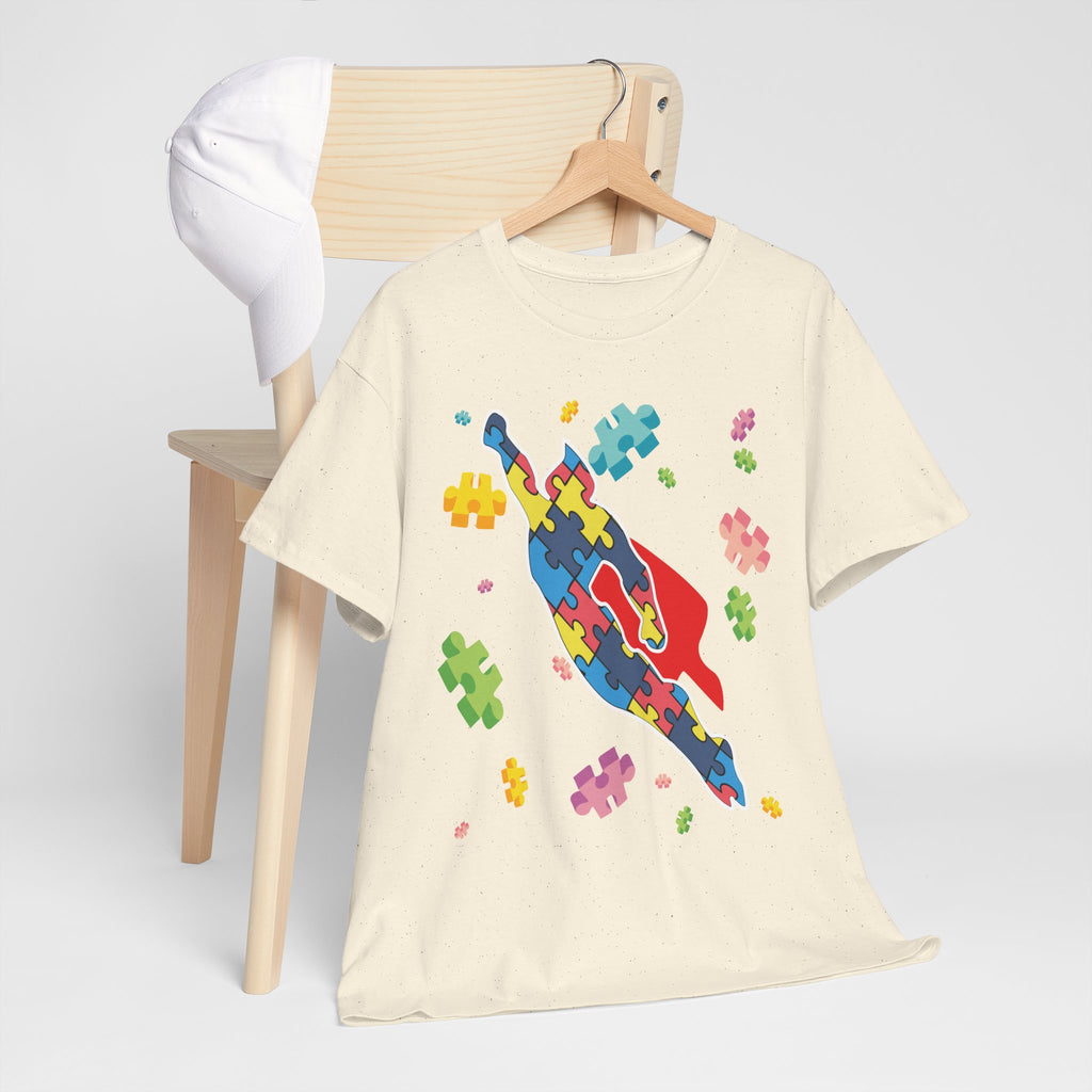 Puzzle Pieces Rocket Tee | Neurodiversity Puzzle Rocket Shirt
