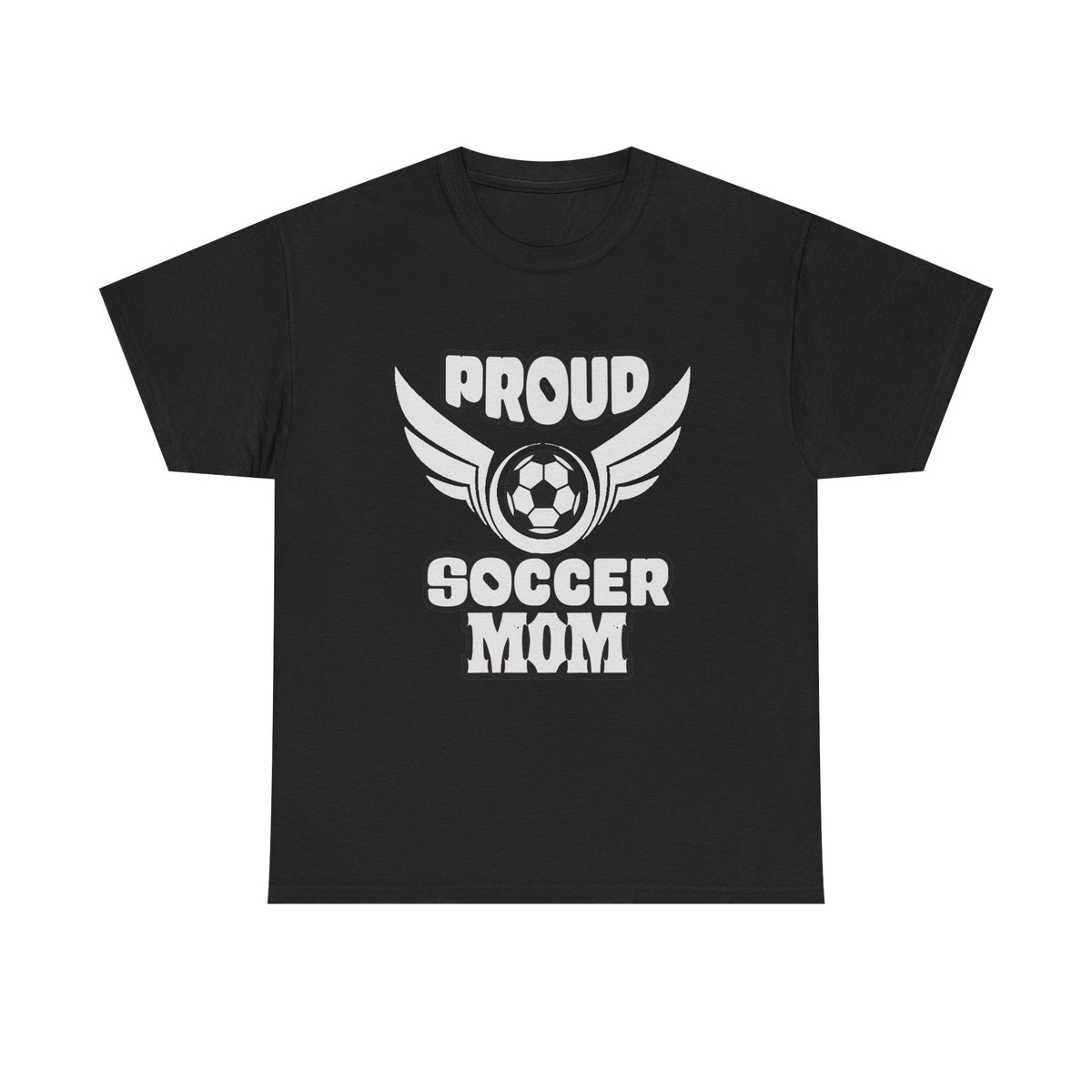 Proud Soccer Mom Shirt, Winged Soccer Ball Graphic Tee, Game Day T-Shirt