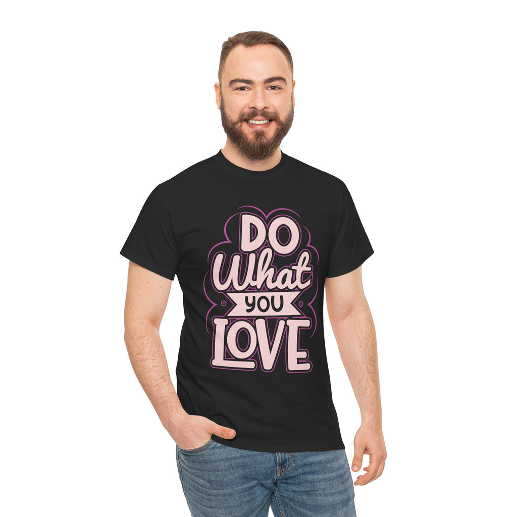 Do What You Love tee | Hand-lettered pastel pink reminder shirt