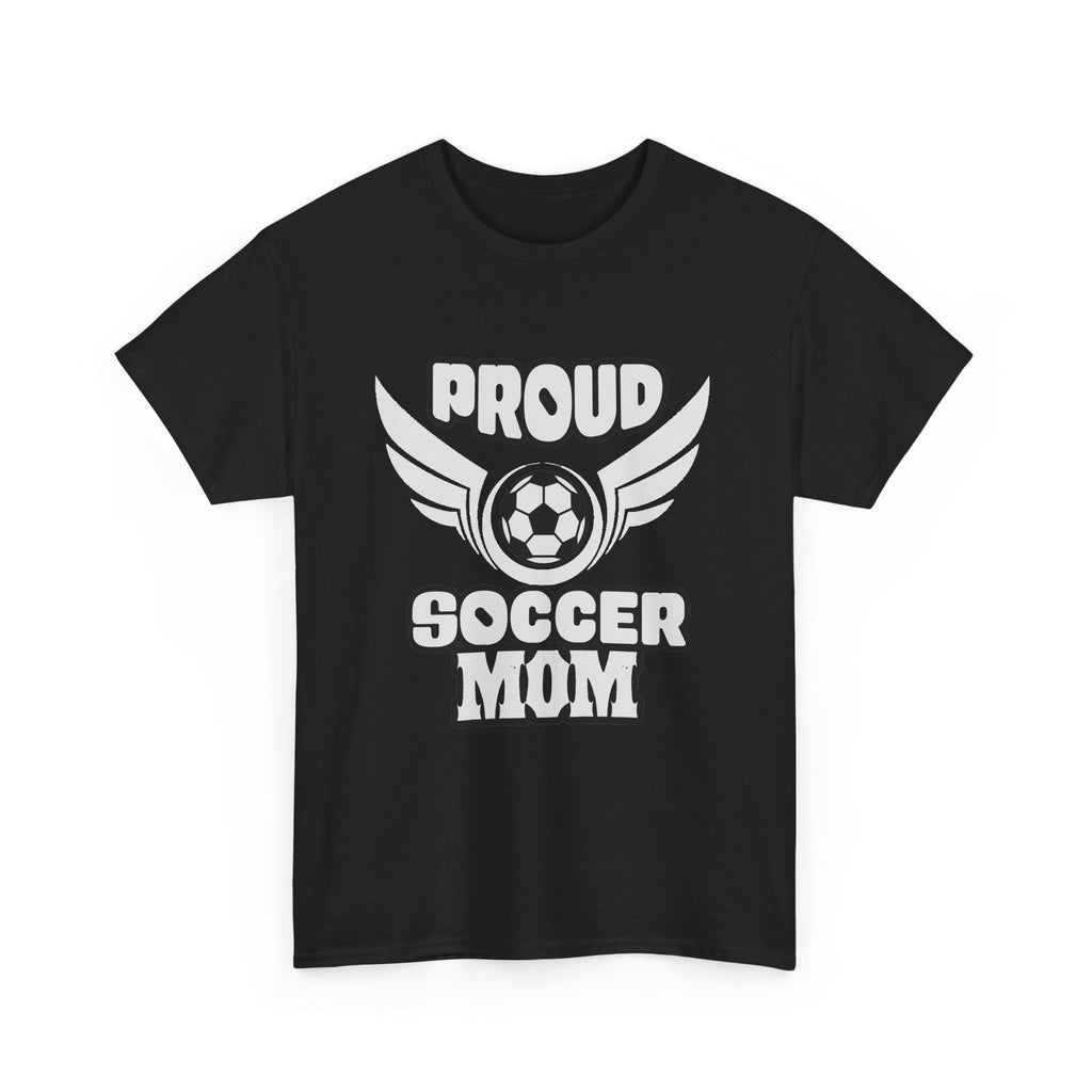 Proud Soccer Mom Tee | Soccer Ball with Wings