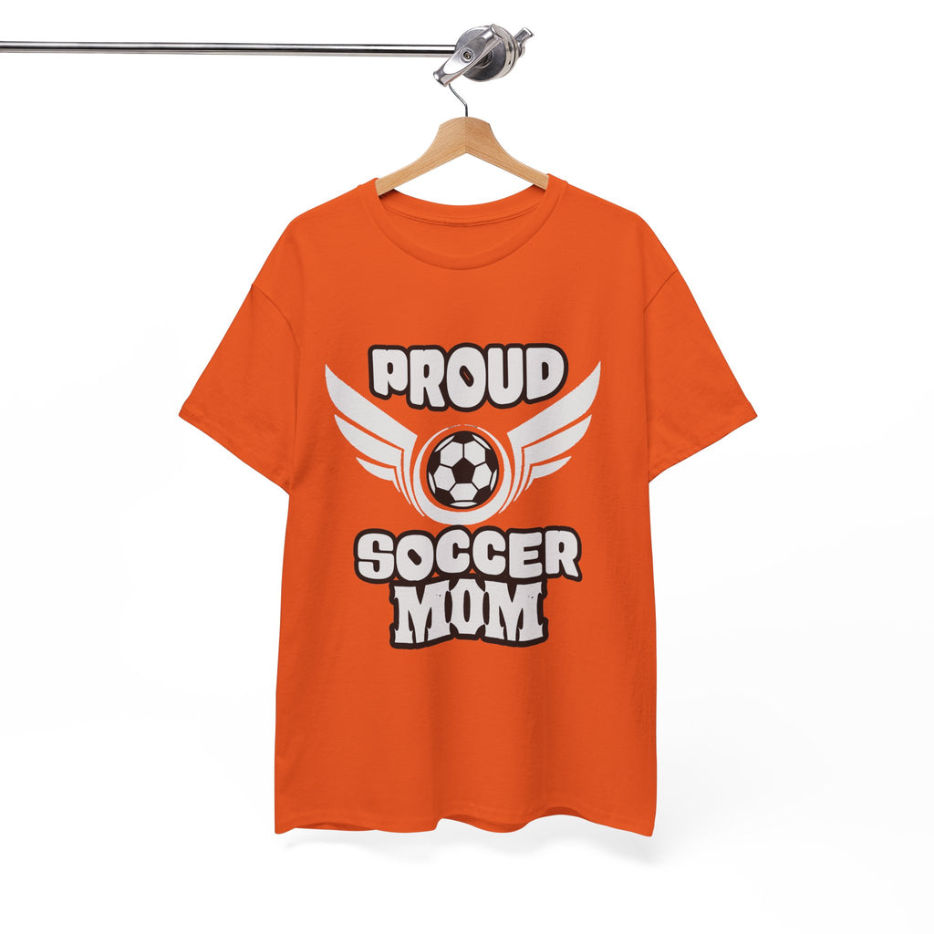 Proud Soccer Mom Tee | Soccer Ball with Wings