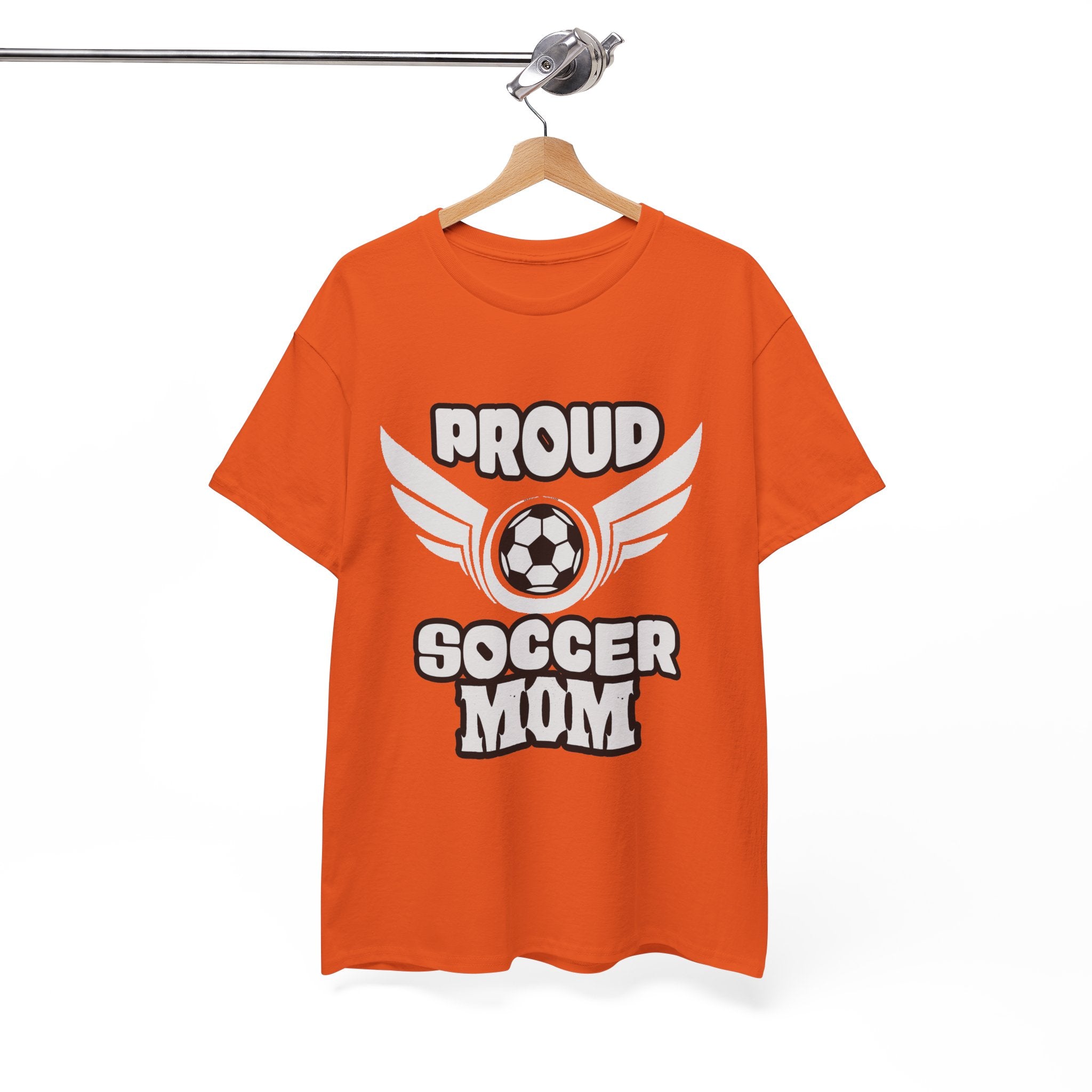 Proud Soccer Mom Tee | Soccer Ball with Wings