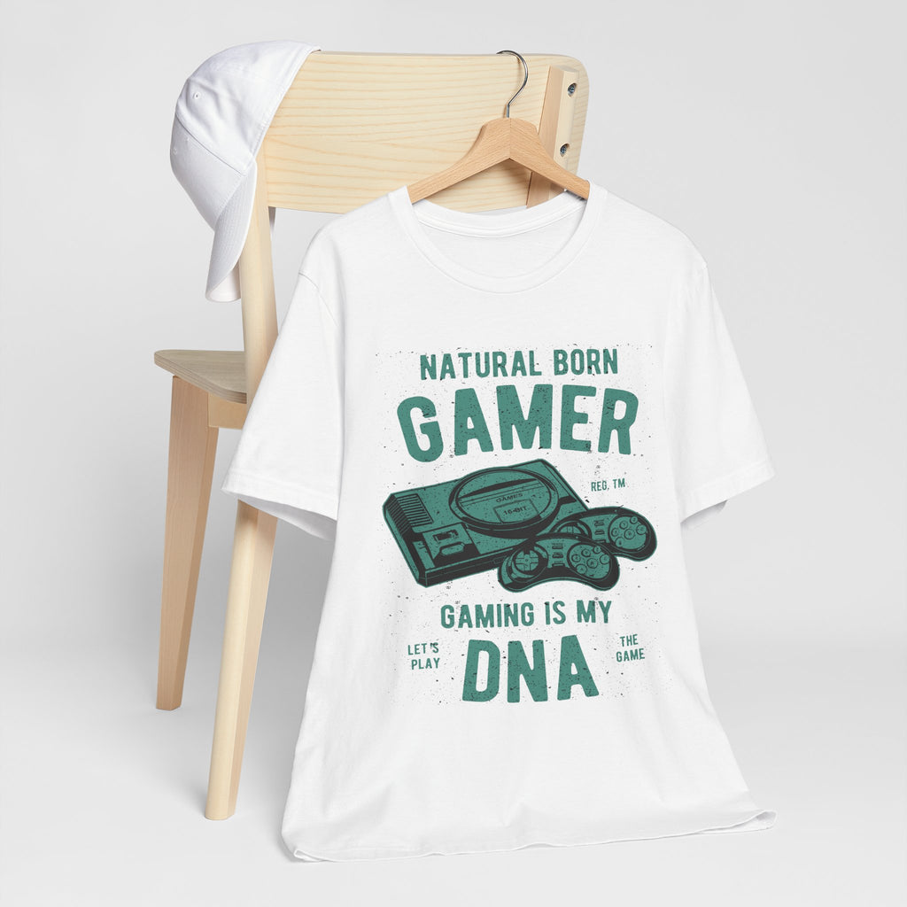 Natural Born Gamer Tee — Gaming Is My DNA" Retro Console T-Shirt