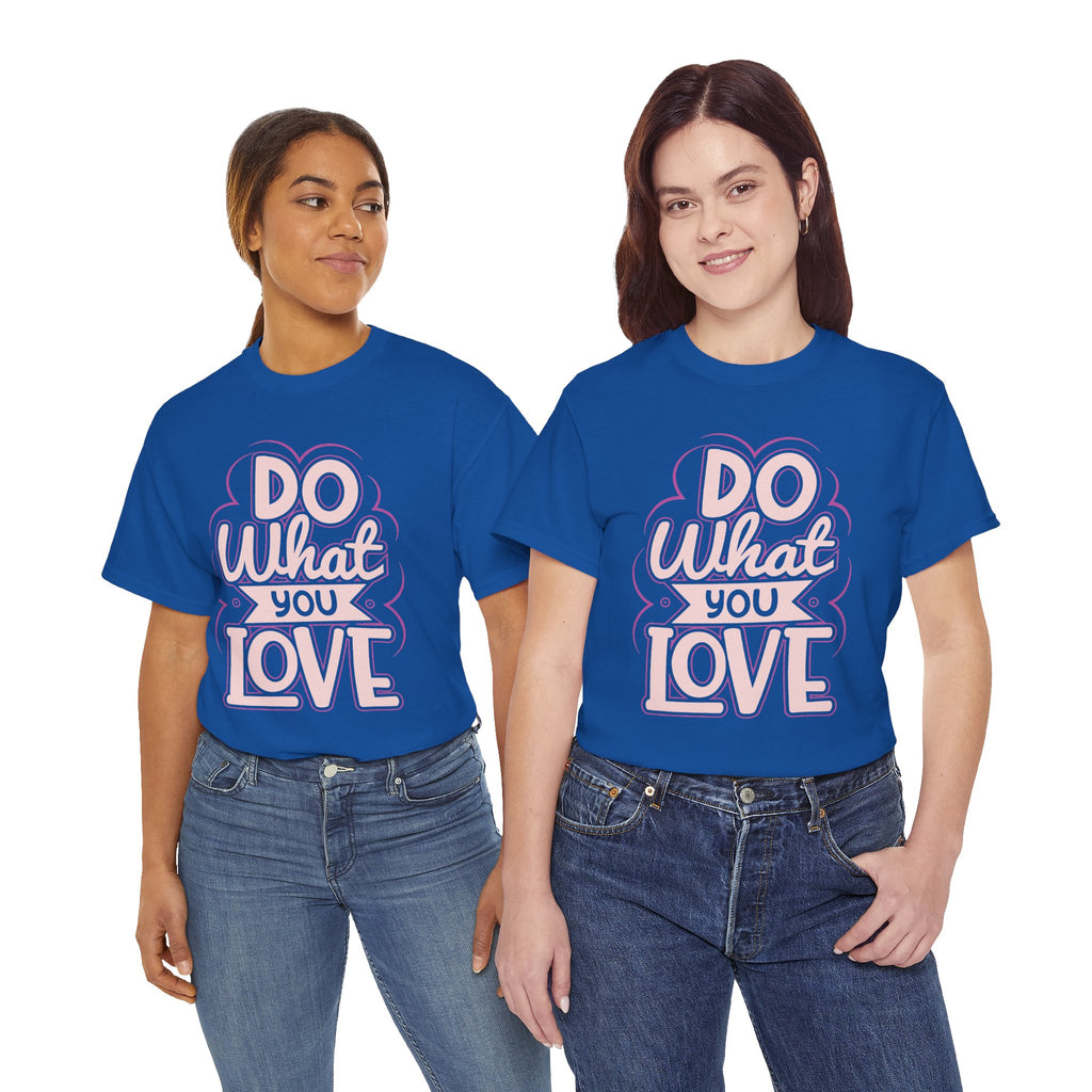 Do What You Love tee | Hand-lettered pastel pink reminder shirt