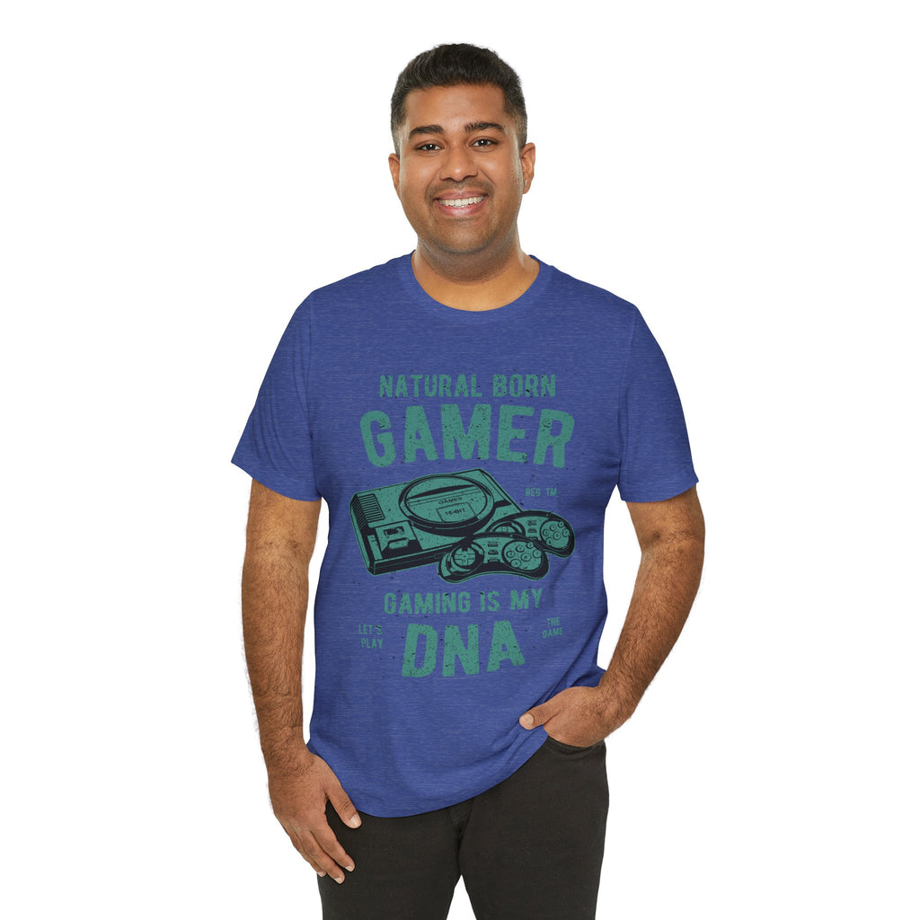 Natural Born Gamer Tee — Gaming Is My DNA" Retro Console T-Shirt