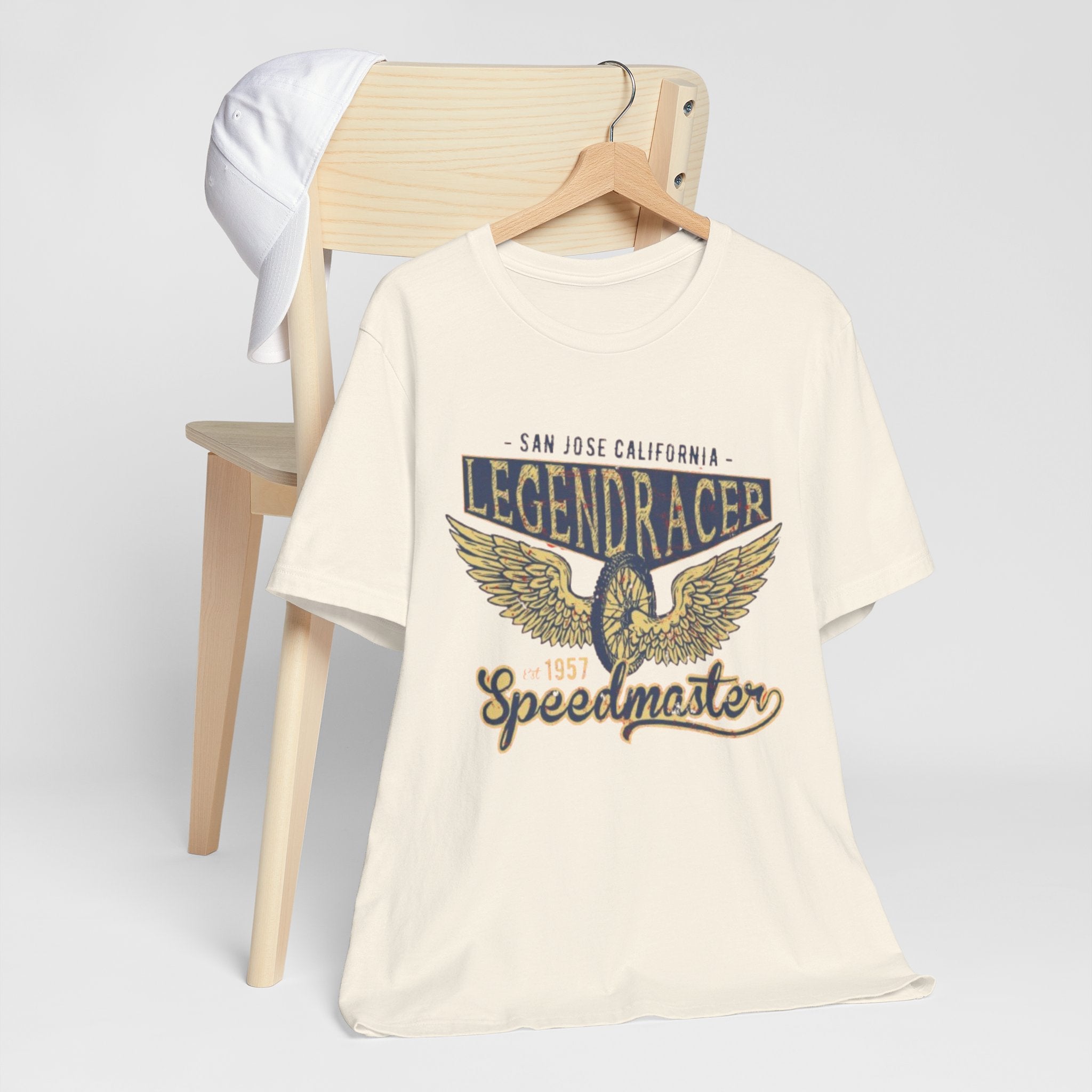 Faded Gold Eagle Racing Tee | Vintage Racer Short Sleeve Tee