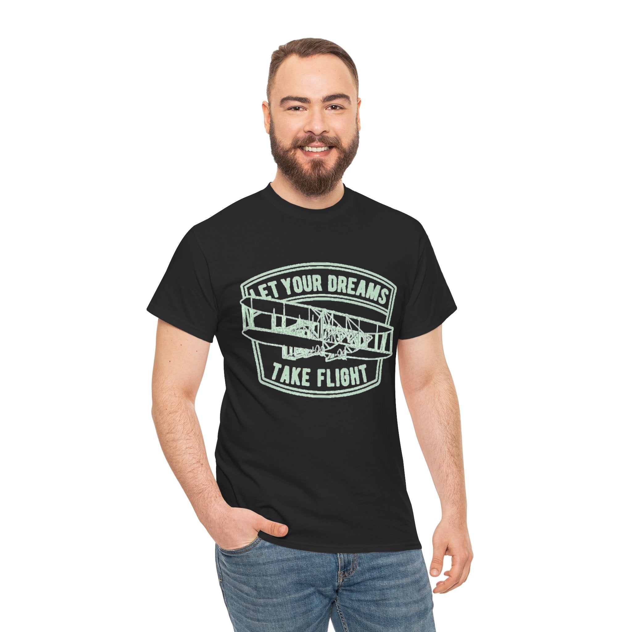 Let Your Dreams Take Flight Vintage Airplane Tee