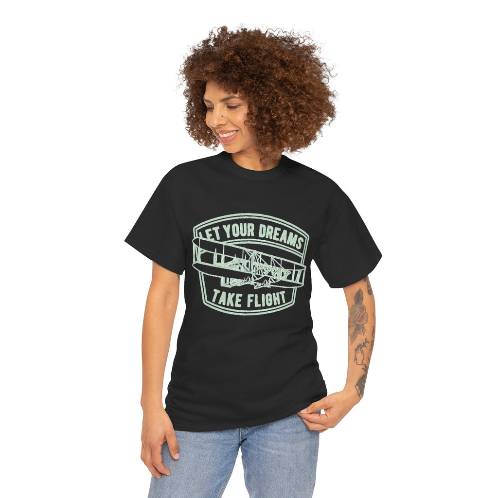 Let Your Dreams Take Flight Vintage Airplane Tee