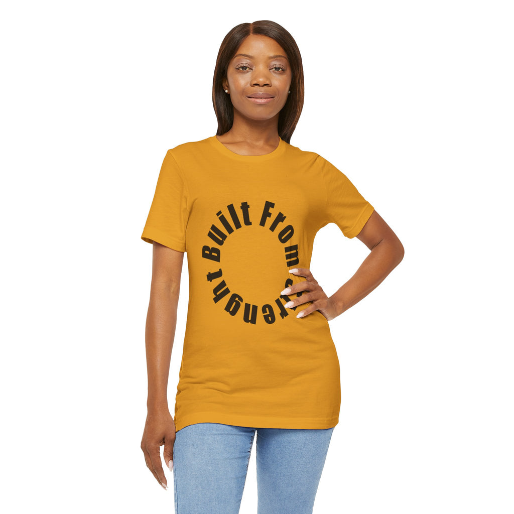 Built From Strength Circle Tee | Motivational Fitness Shirt