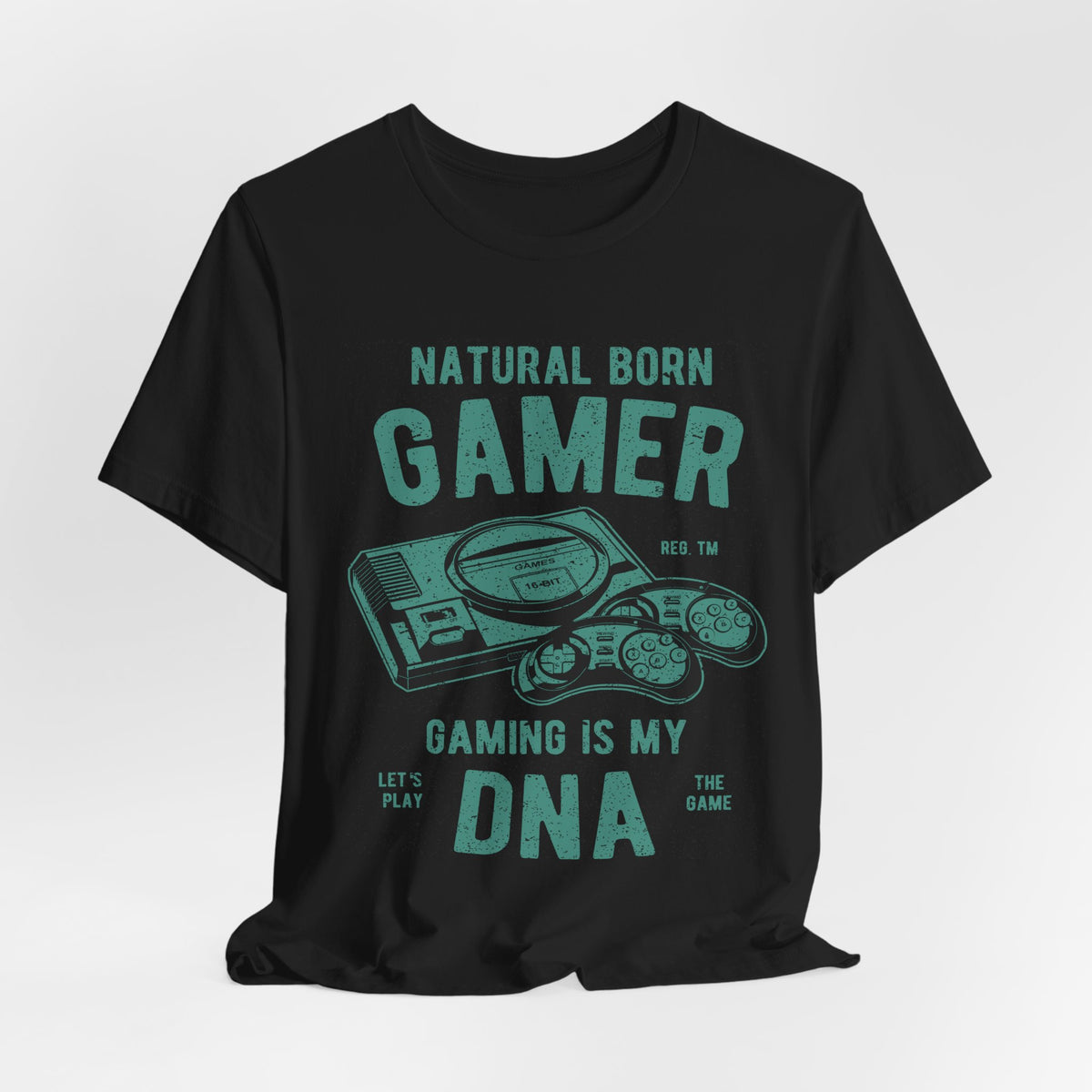 Natural Born Gamer Tee — Gaming Is My DNA" Retro Console T-Shirt