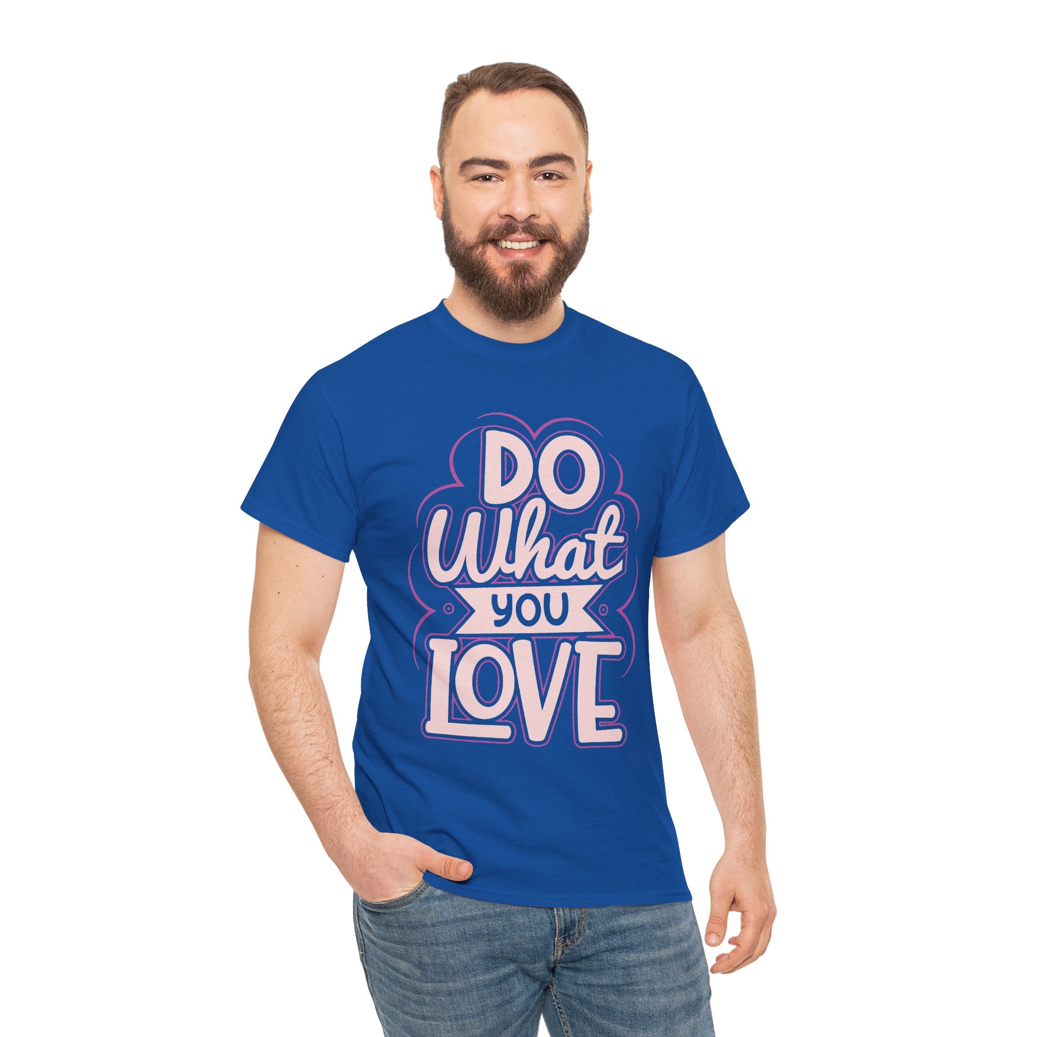Do What You Love tee | Hand-lettered pastel pink reminder shirt