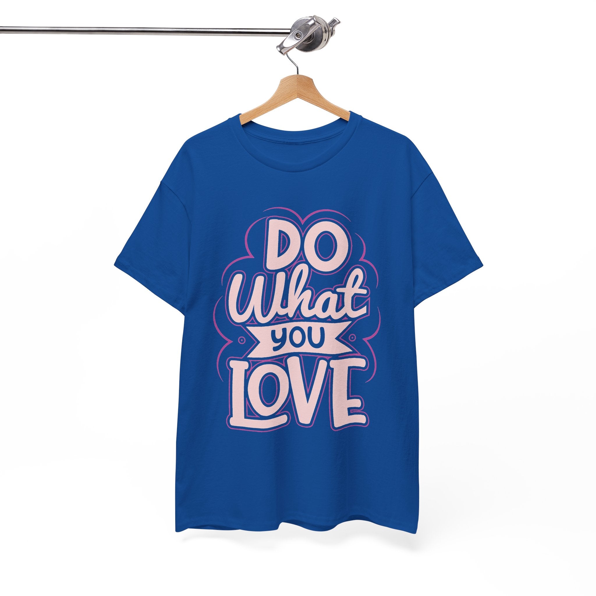 Do What You Love tee | Hand-lettered pastel pink reminder shirt