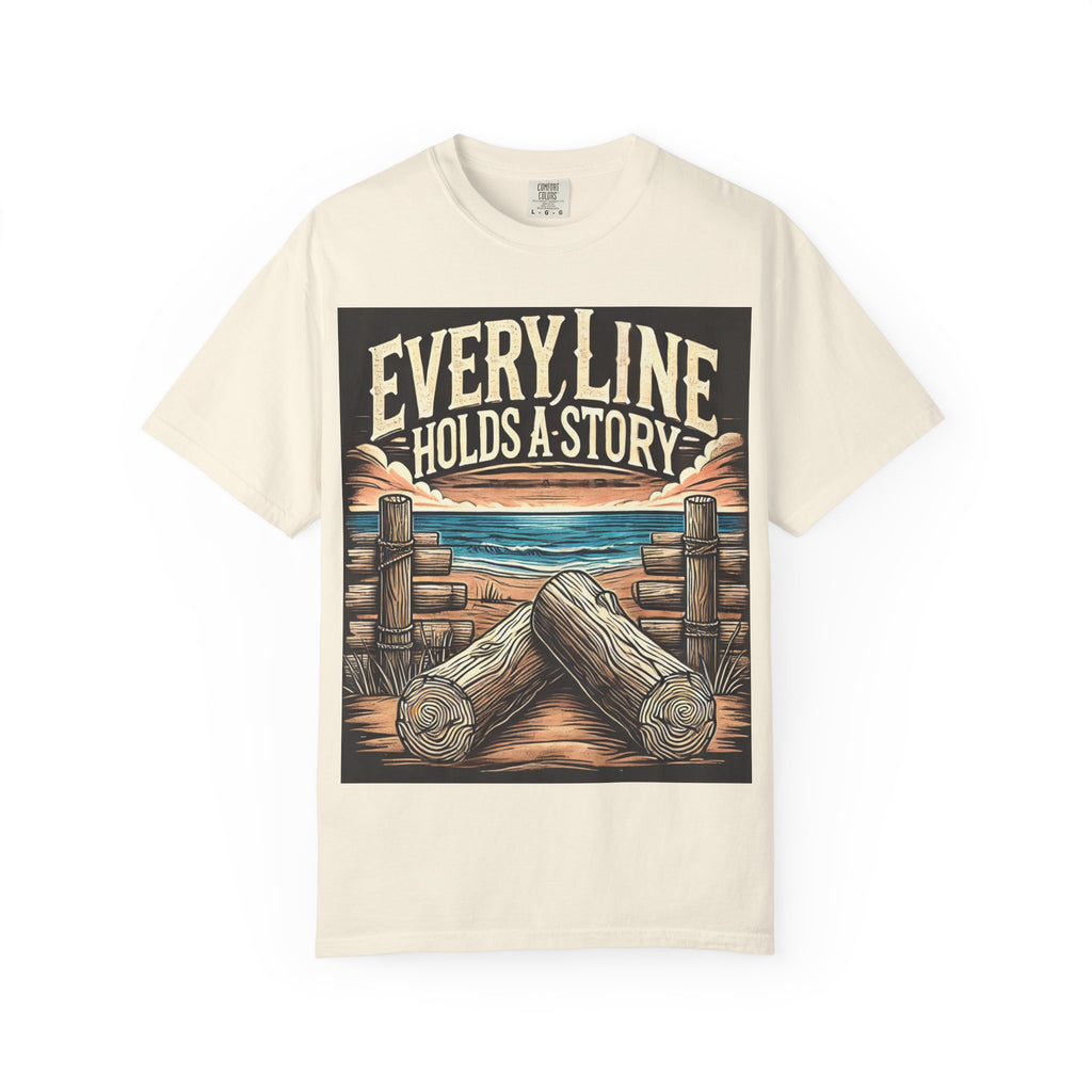 Nature Art Story Tee T-shirt | Garment-Dyed Cotton, Casual Wear