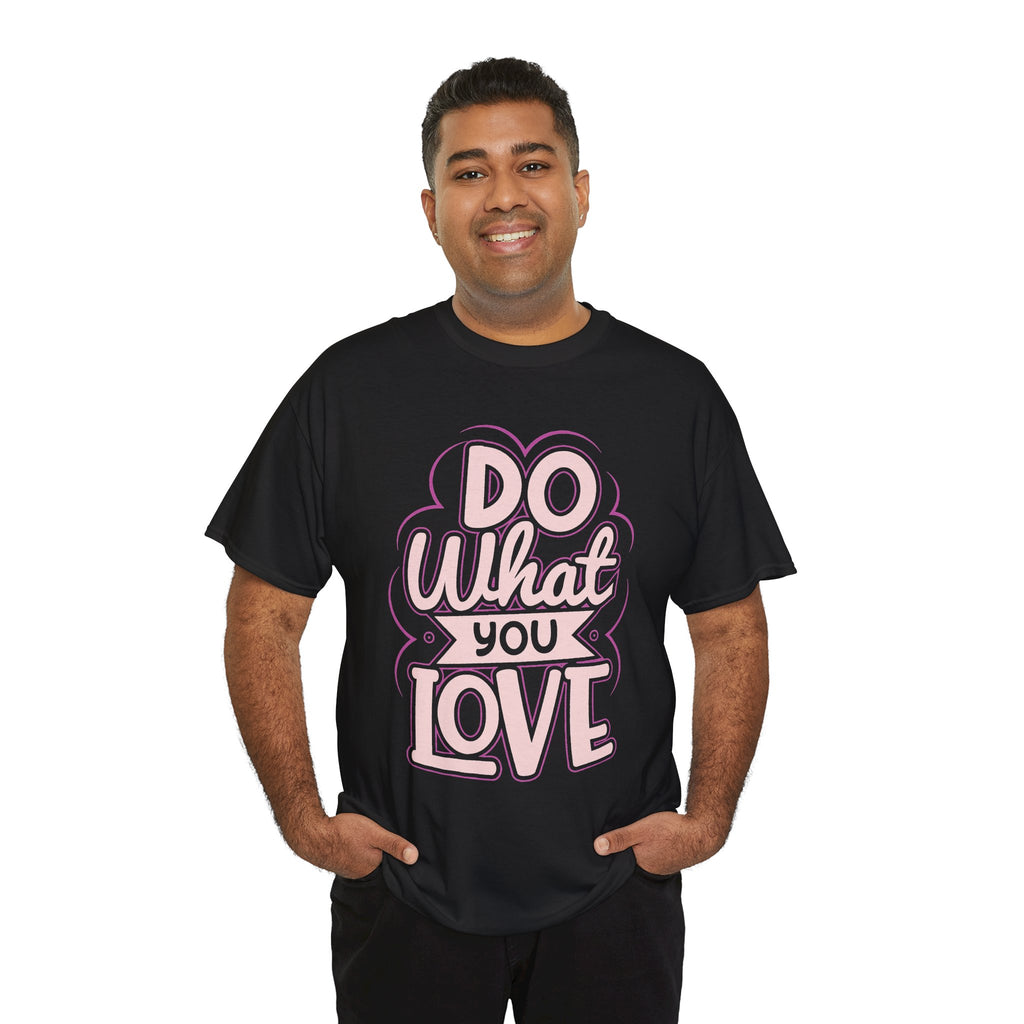 Do What You Love tee | Hand-lettered pastel pink reminder shirt
