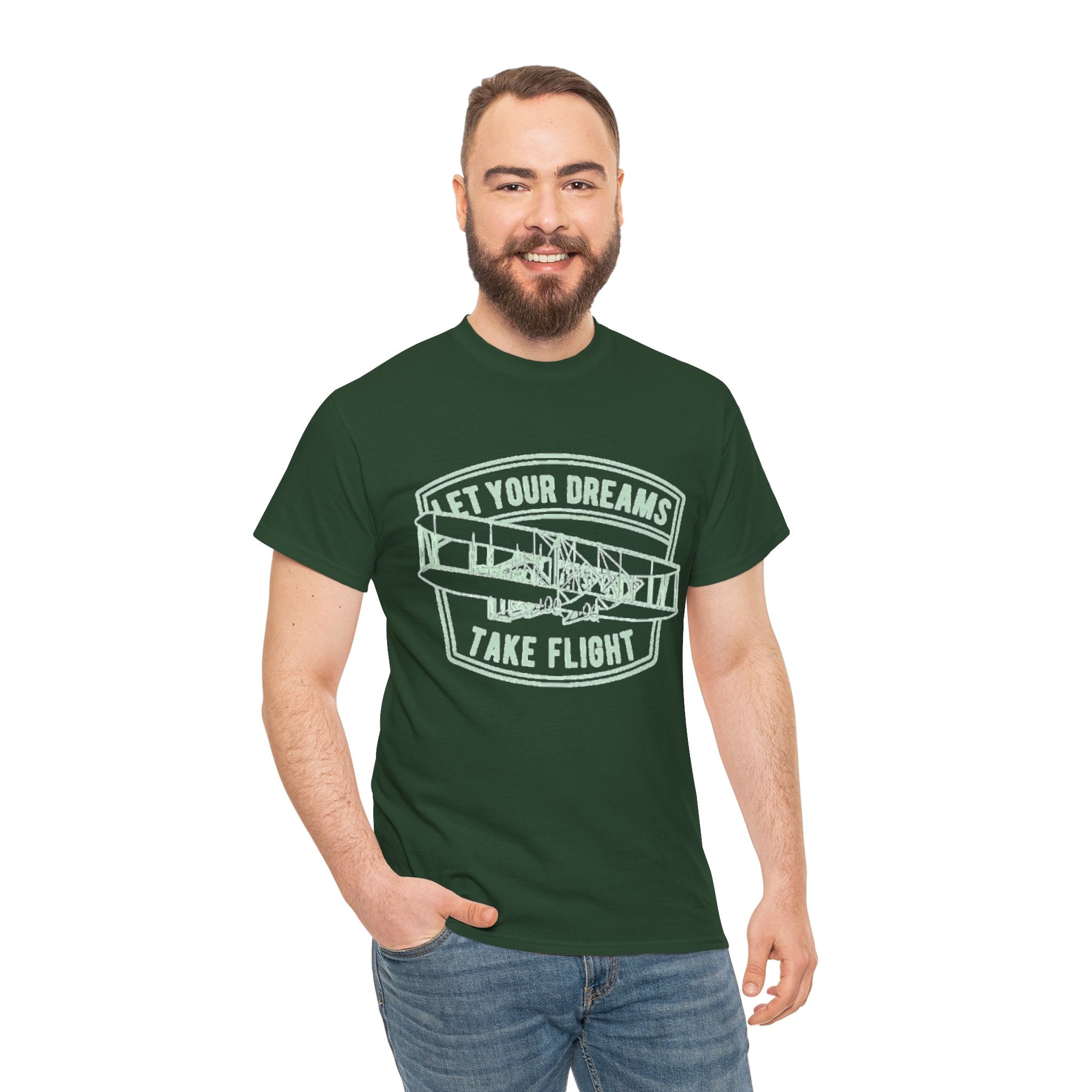 Let Your Dreams Take Flight Vintage Airplane Tee