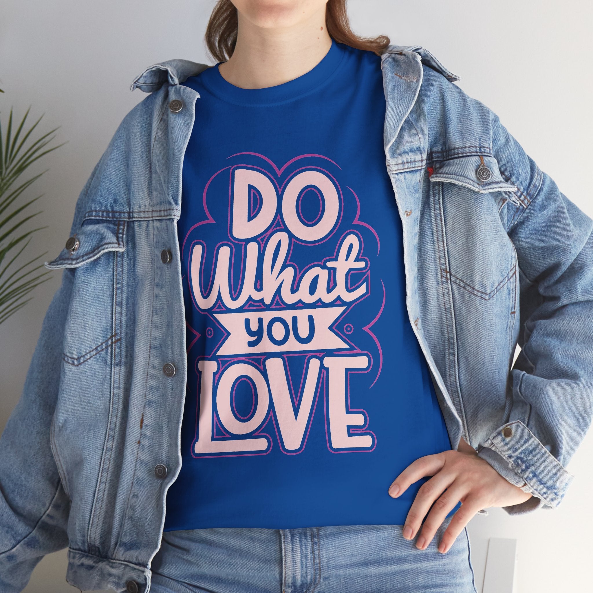 Do What You Love tee | Hand-lettered pastel pink reminder shirt