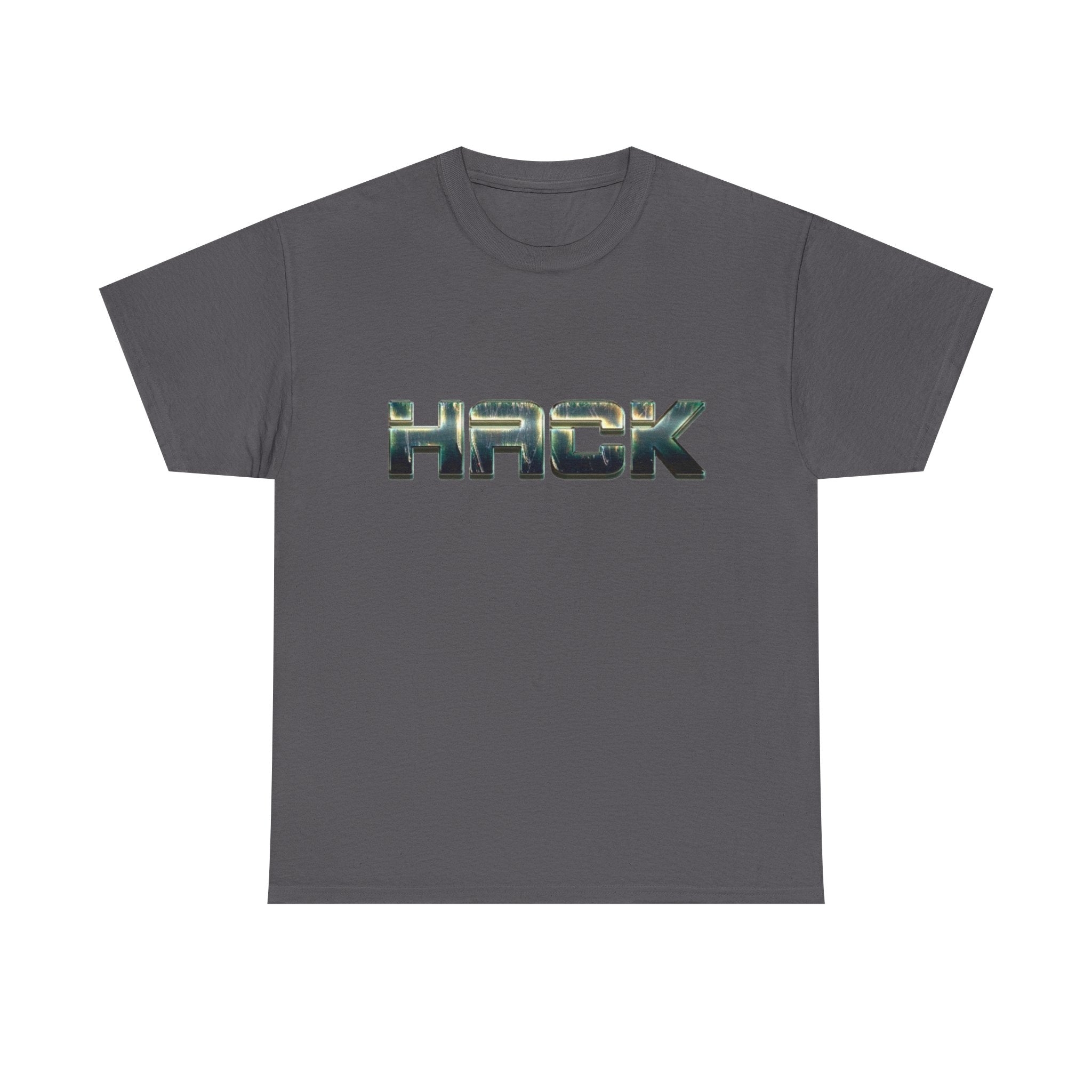 HACK camo metallic logo Tee | Hacker coder shirt, orange tech tee