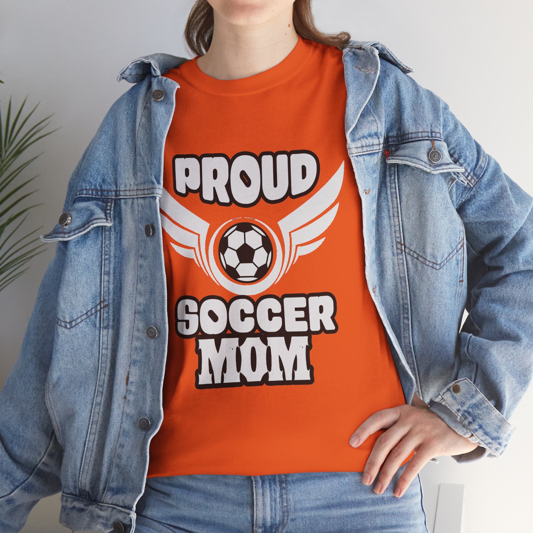 Proud Soccer Mom Tee | Soccer Ball with Wings
