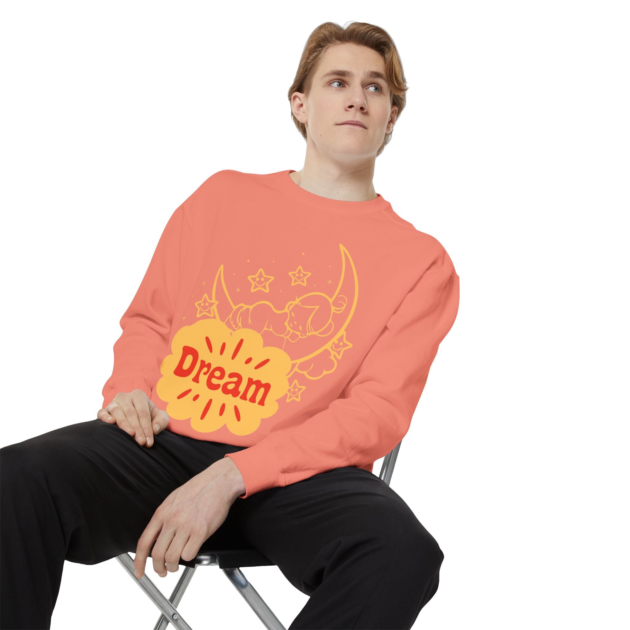Dream Retro Moon sweatshirt | dreamy vintage moon embroidered chest