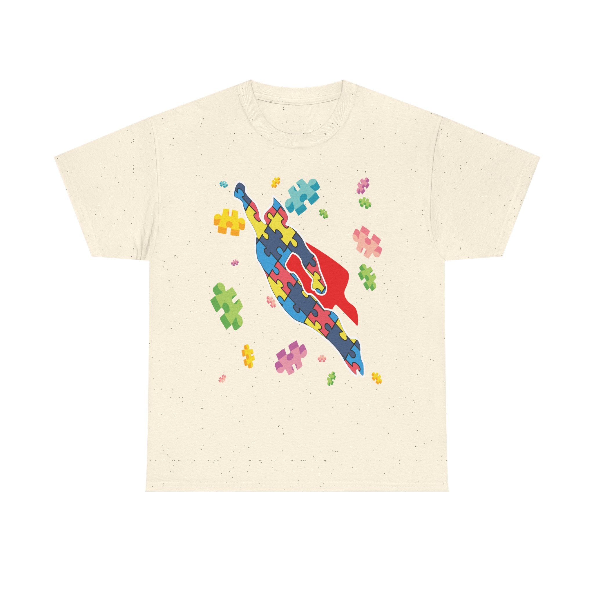 Puzzle Pieces Rocket Tee | Neurodiversity Puzzle Rocket Shirt