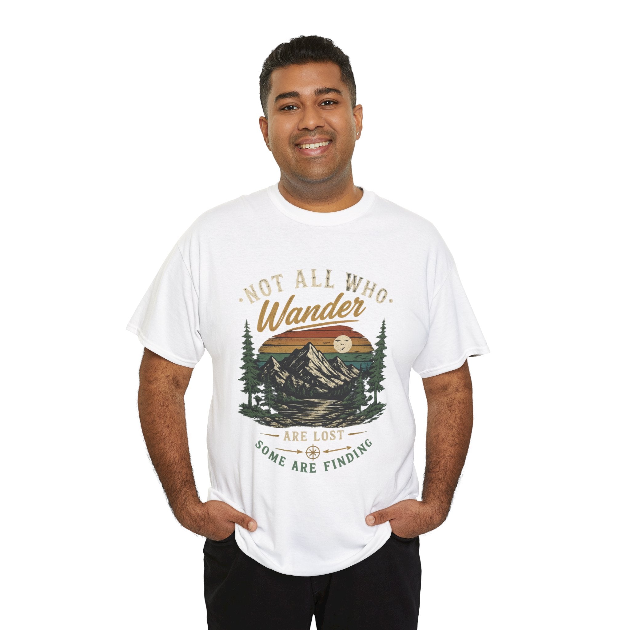 Not All Who Wander Are Lost Mountain Tee | Hiking Nature Tee