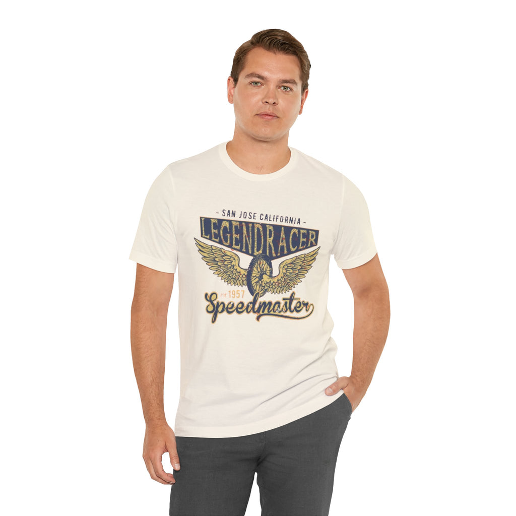 Faded Gold Eagle Racing Tee | Vintage Racer Short Sleeve Tee