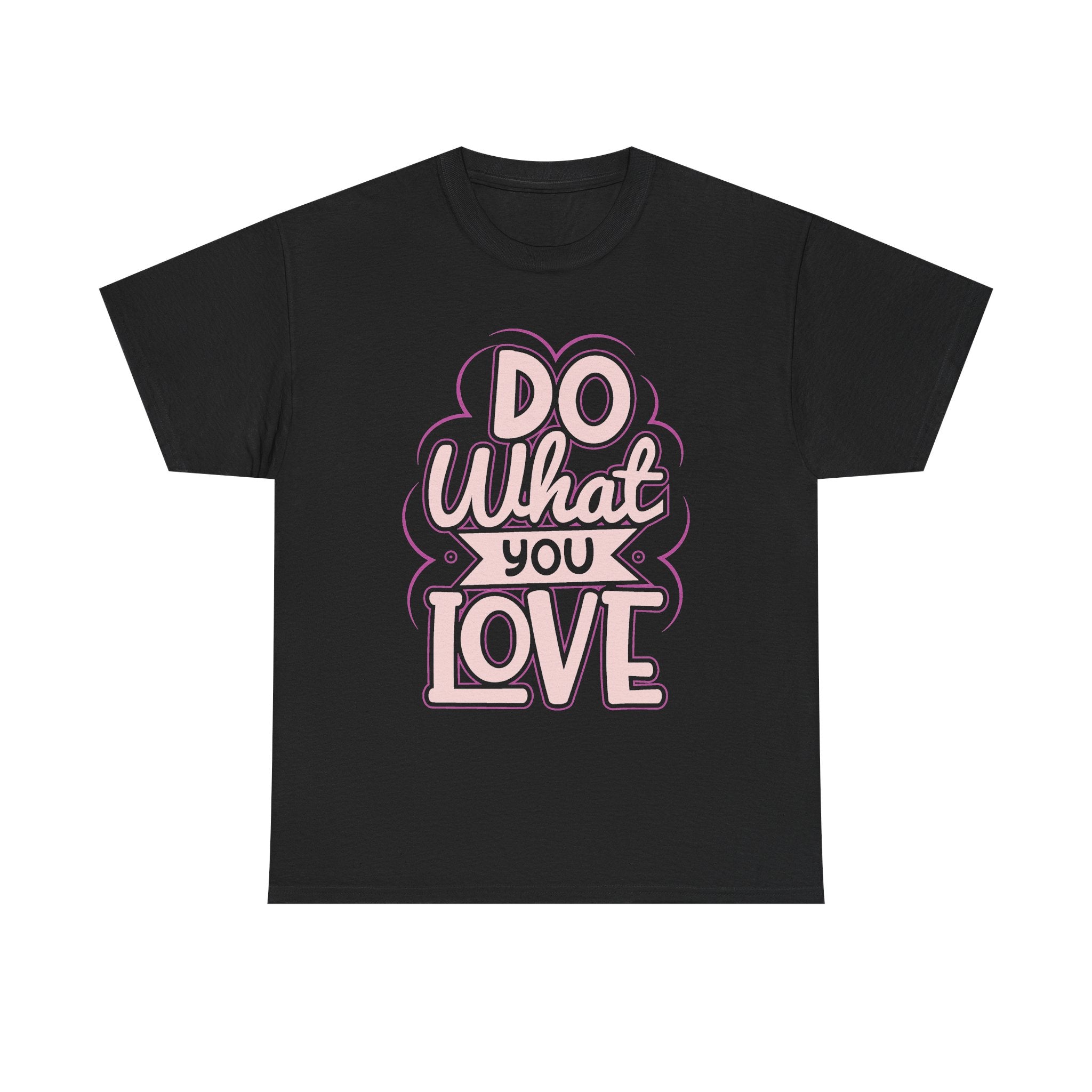 Do What You Love tee | Hand-lettered pastel pink reminder shirt