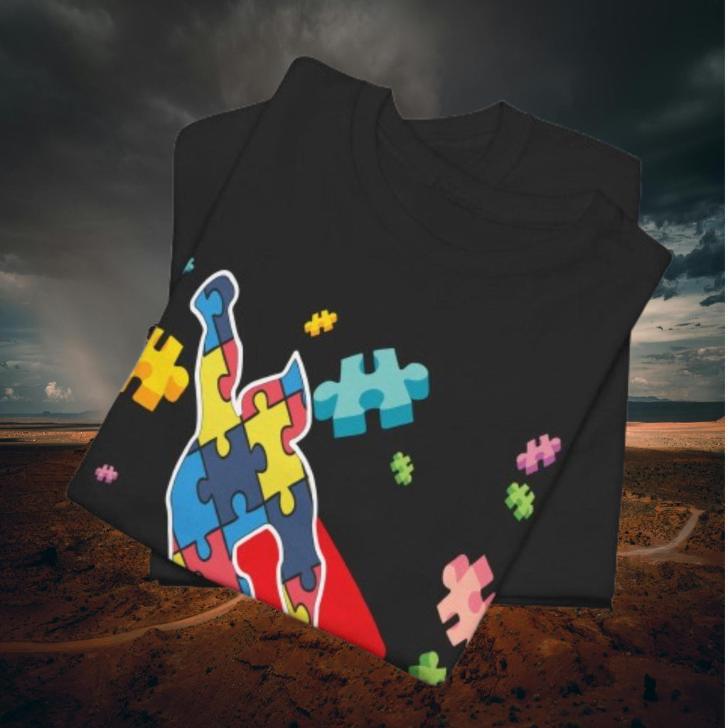 Autism Awareness Superhero Shirt – Puzzle Piece Graphic Tee | Support Unisex Mom Gift
